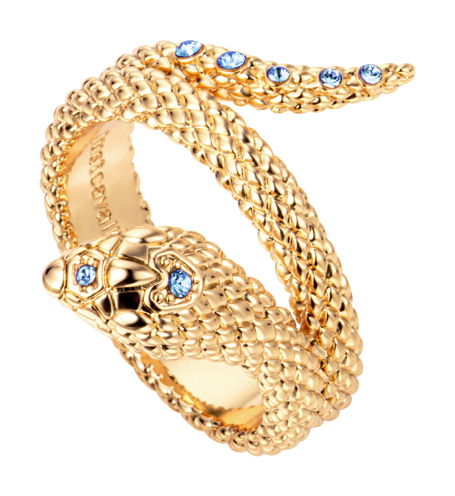 JUST CAVALLI Animalier Ring Gold Stainless Steel With Cubic Zirconia JCRG01403207 - 
