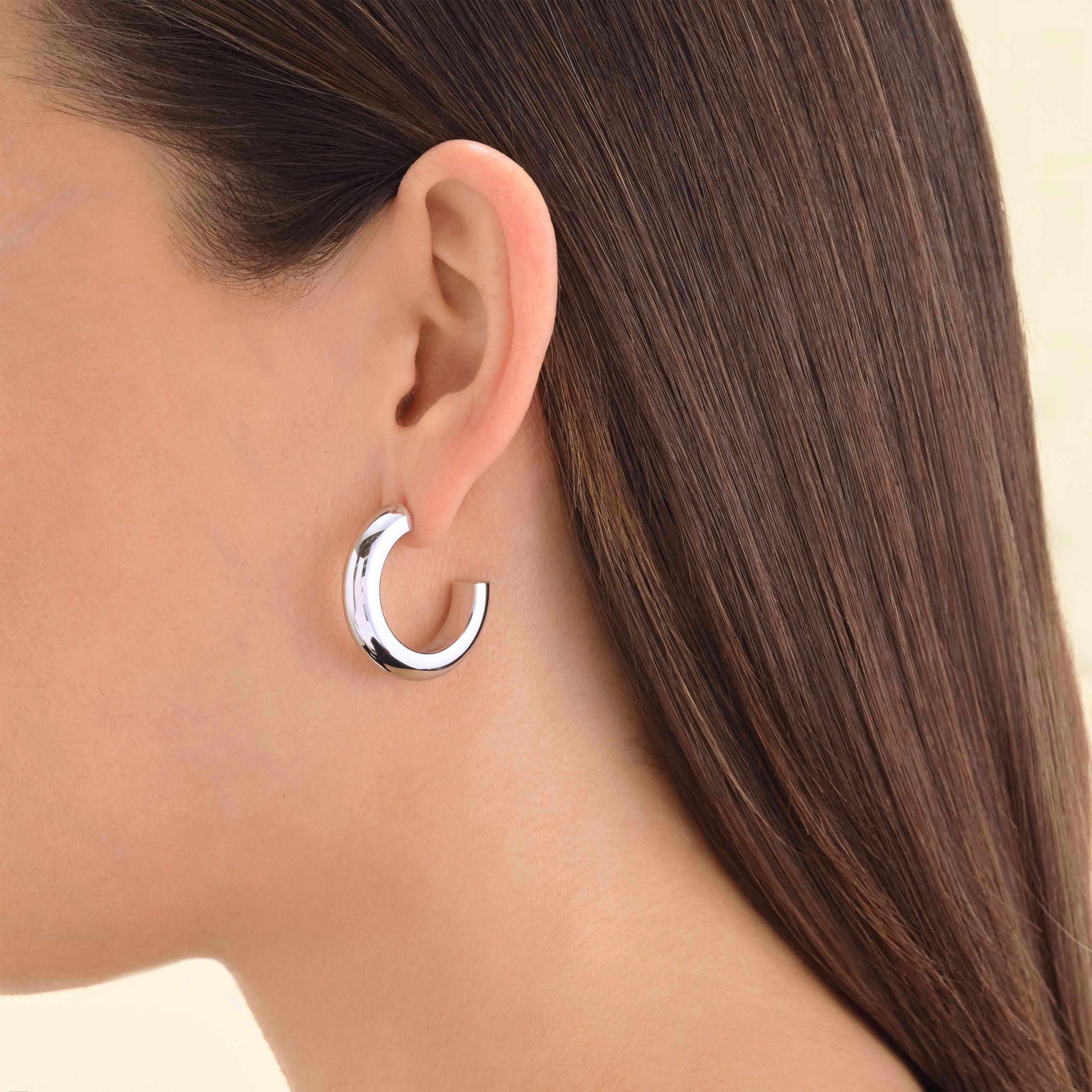 ΣΚΟΥΛΑΡΙΚΙΑ Κρίκοι ROSEFIELD Daily Solid από Ανοξείδωτο Ατσάλι JEDSS-J804 - 3