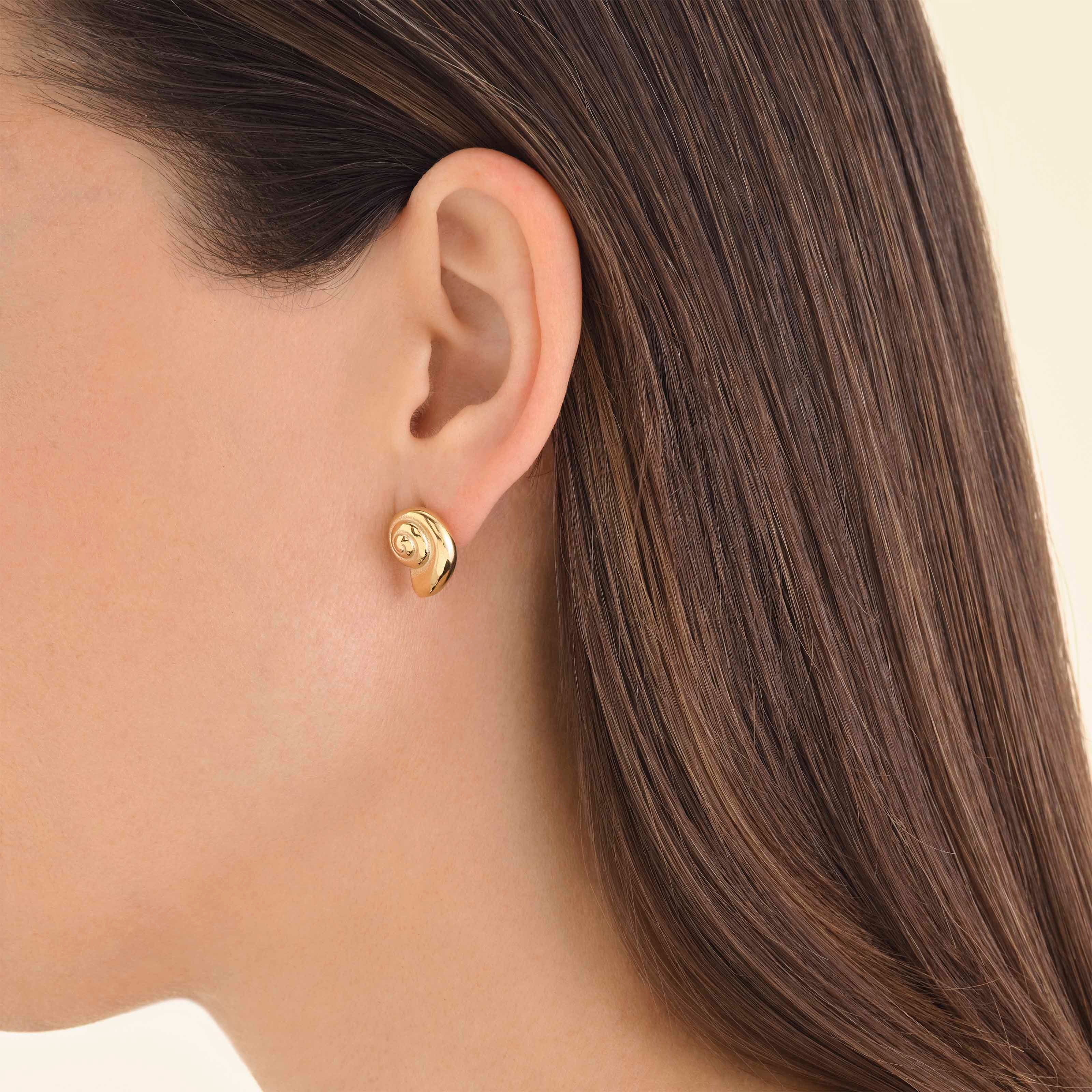 ROSEFIELD Earrings Shells Gold Stainless Steel JESSG-J822 - 2