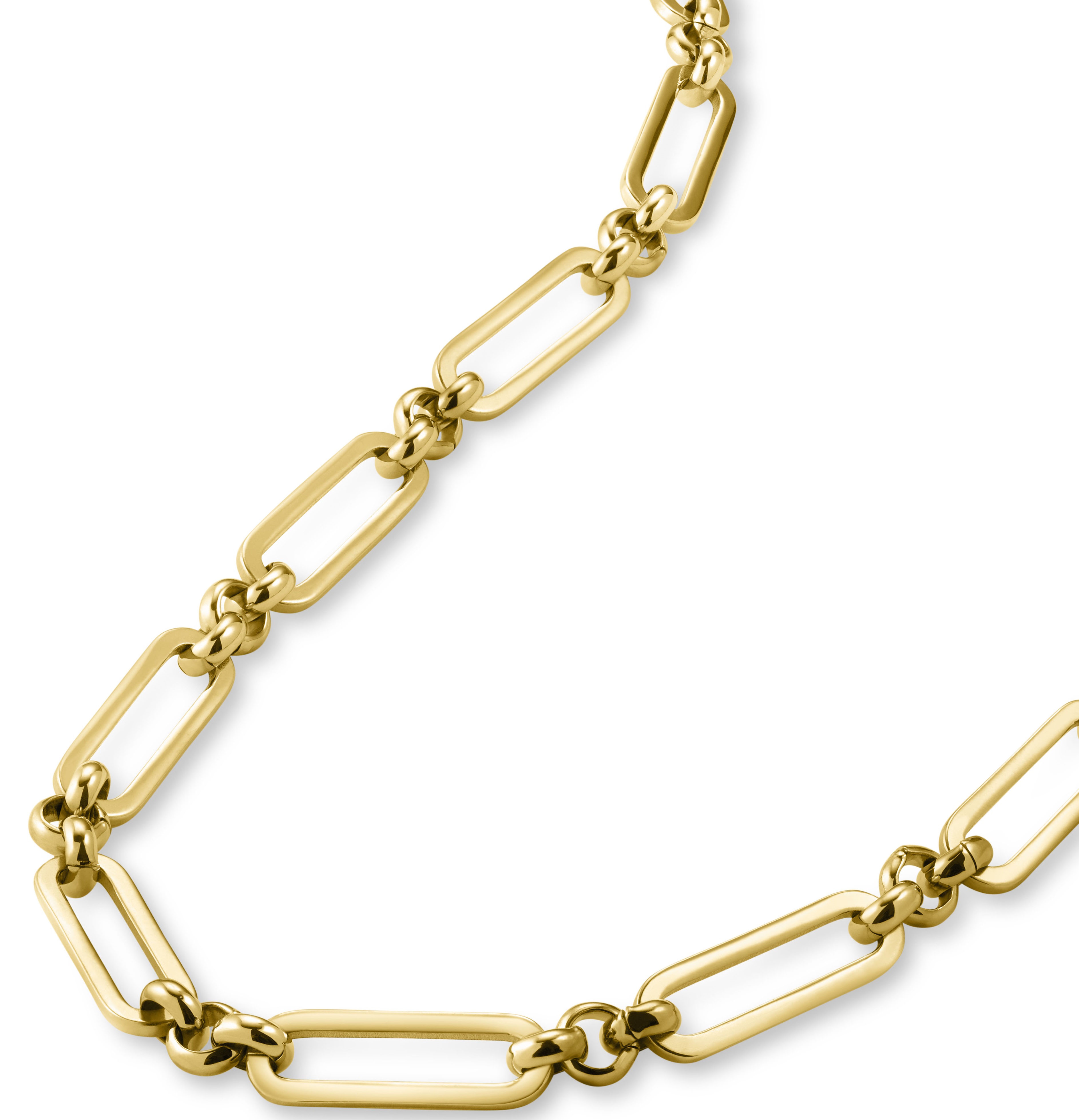 ROSEFIELD Chunky Necklace Gold Stainless Steel JNCMG-J611 - 