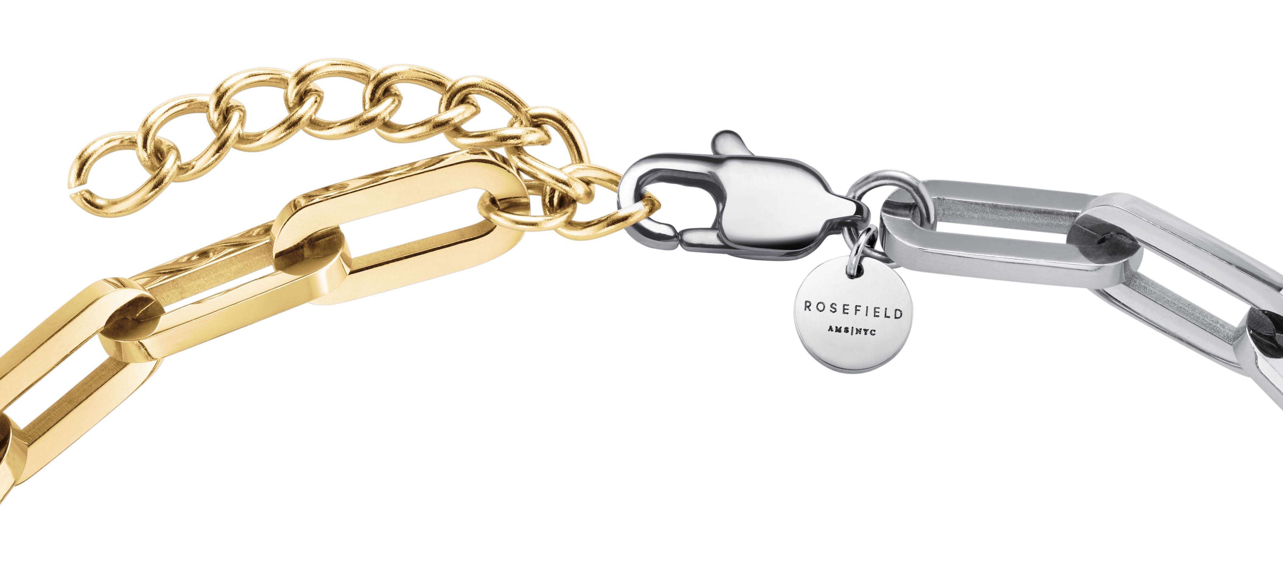 ROSEFIELD Duotone Chain Necklace Stainless Steel JNDCG-J707 - 3