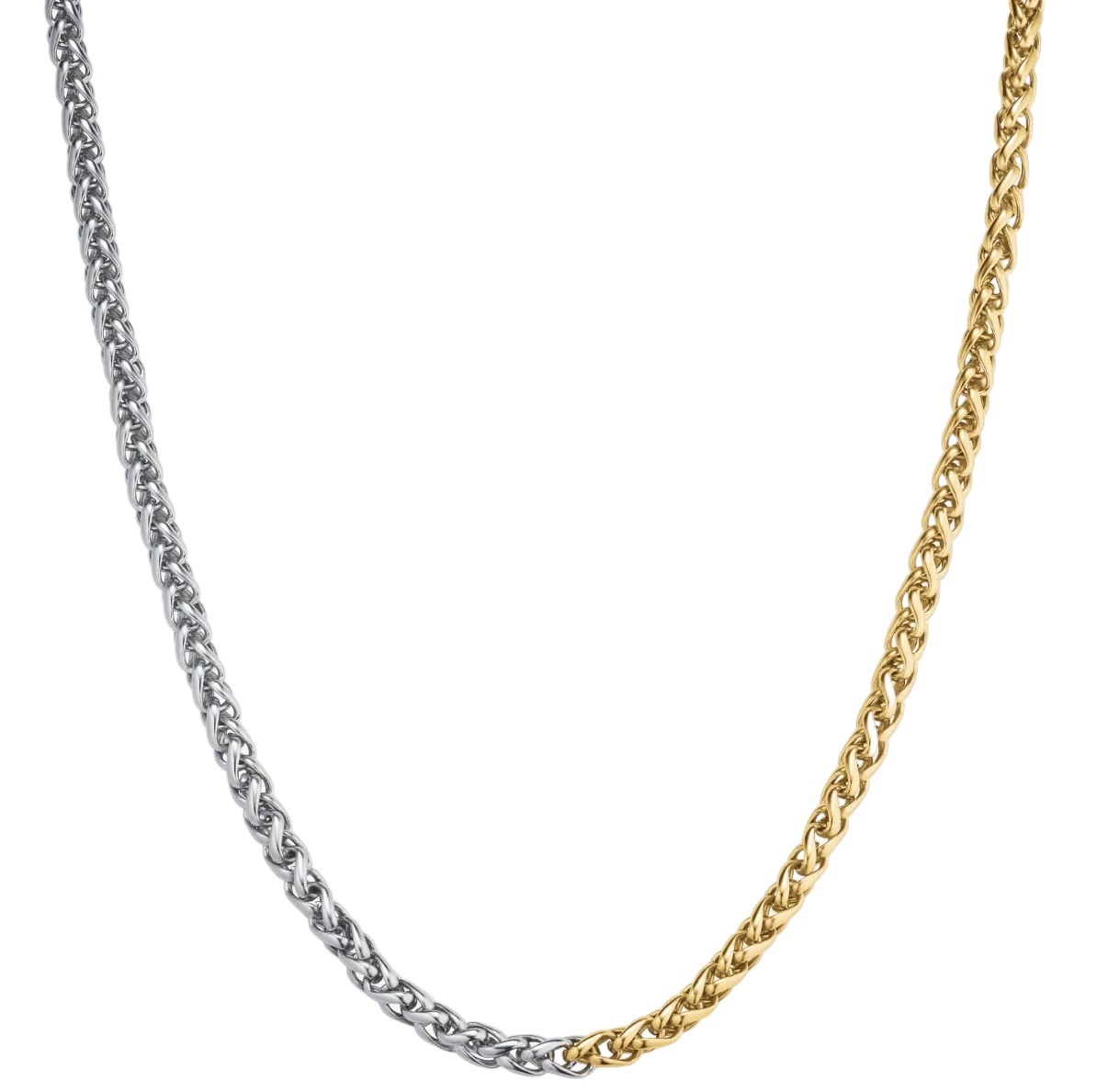 ROSEFIELD Duotone Herringbone Necklace Stainless Steel JNDHG-J703 - 