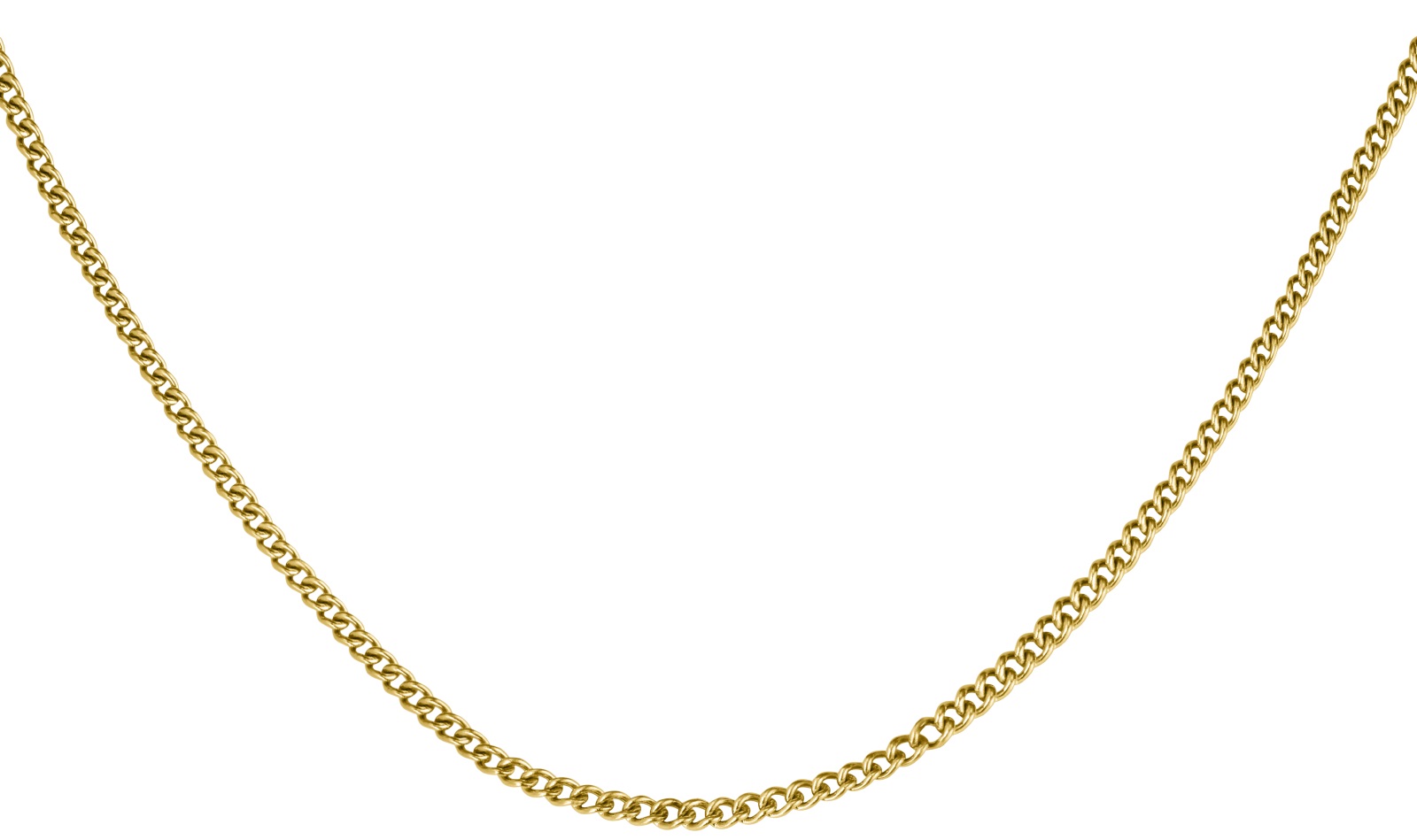 ROSEFIELD Flat Curb Necklace Gold Stainless Steel JNFCG-J622 - 