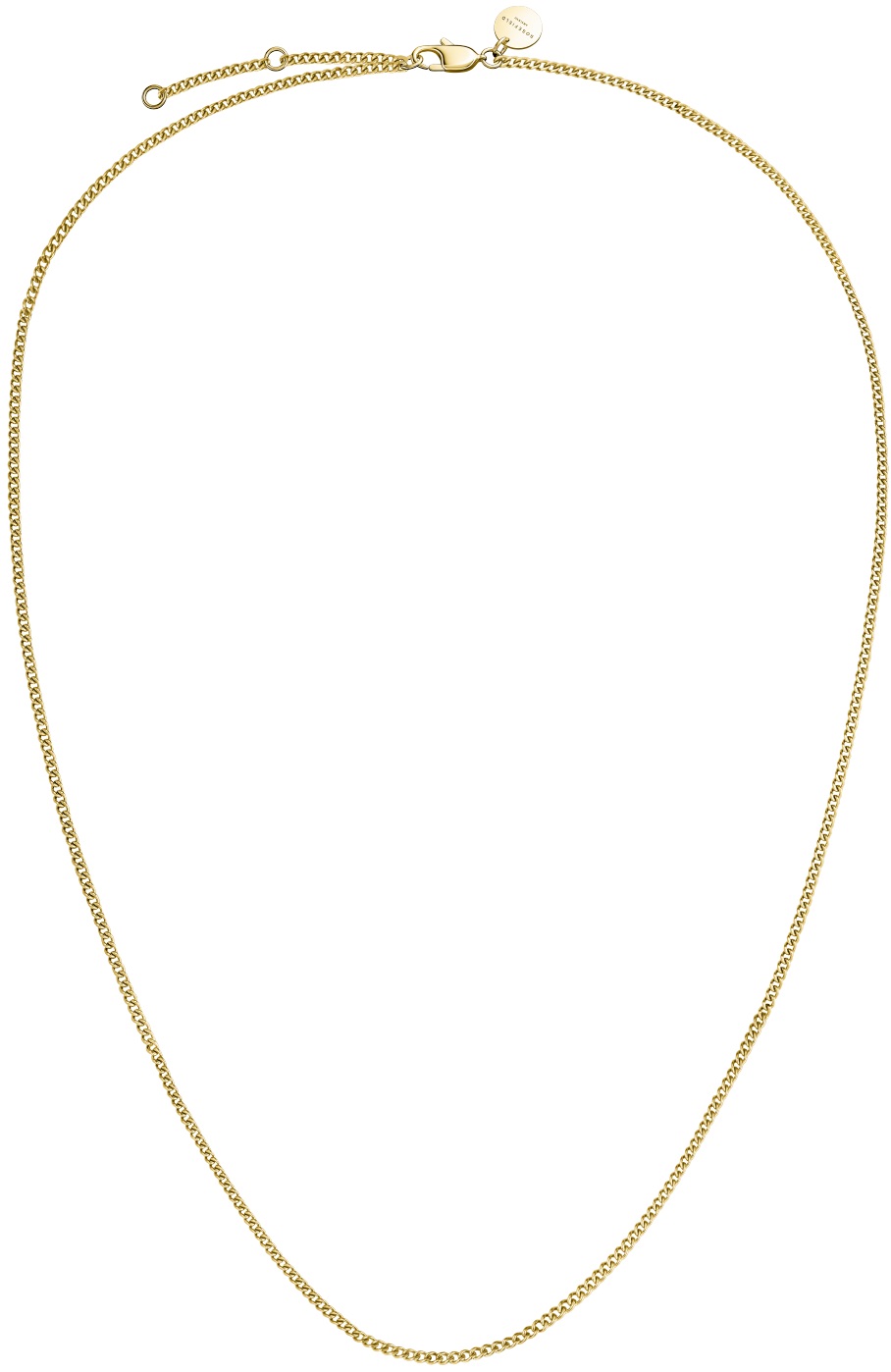 ROSEFIELD Flat Curb Necklace Gold Stainless Steel JNFCG-J622 - 