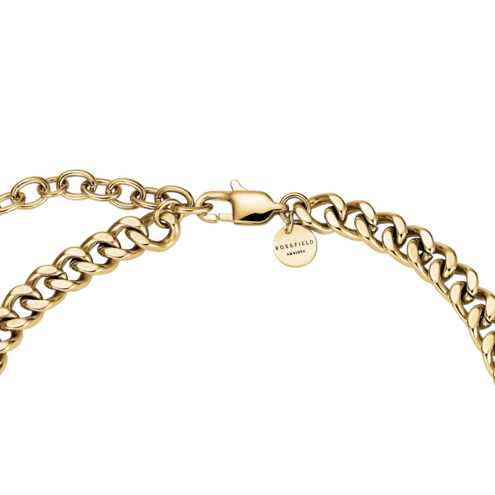 NECKLACE ROSEFIELD Octagon Choker from Gold-Plated Stainless Steel JNOCG-J1131 - 3