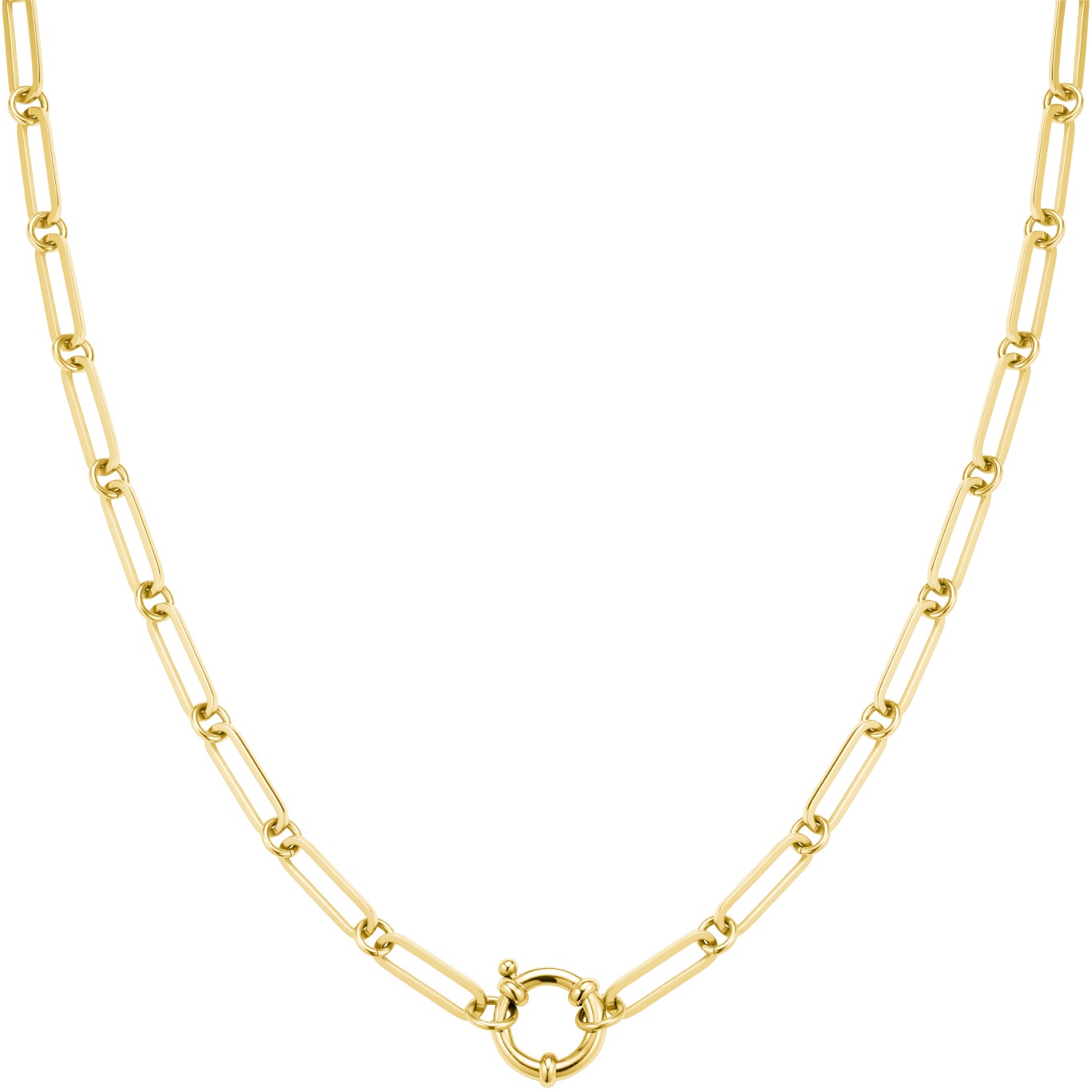 ROSEFIELD Chunky Necklace Gold Stainless Steel JNRRG-J614 - 