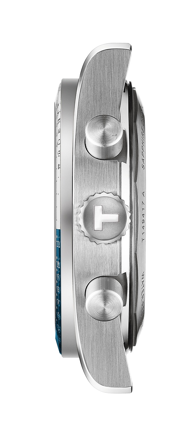 TISSOT PR516 Chronograph Quartz Blue Dial 40mm Silver Stainless Steel Bracelet T149.417.11.041.00 - 3