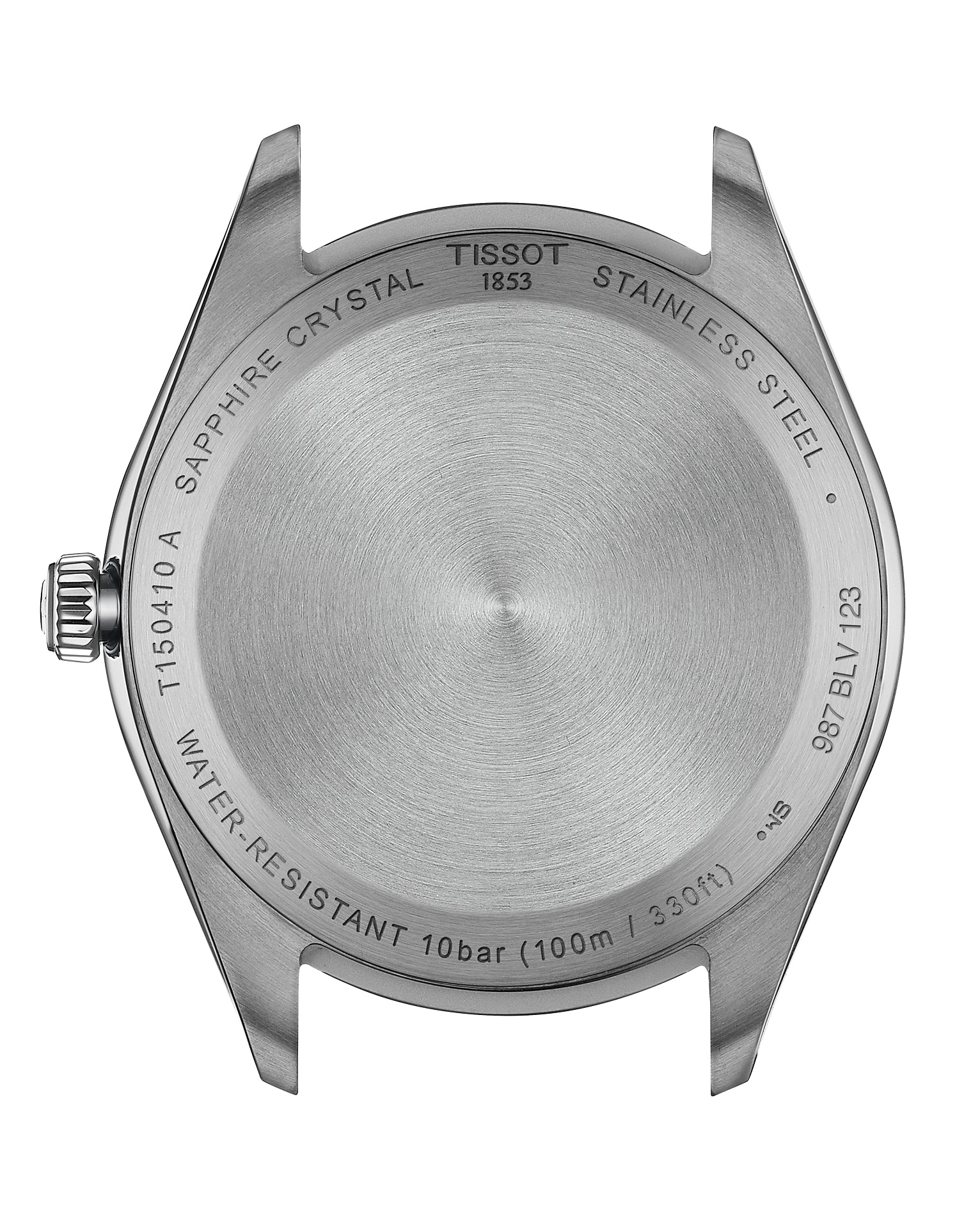 TISSOT PR 100 Black Dial 40mm Silver Stainless Steel Black Leather Strap T150.410.16.051.00 - 3