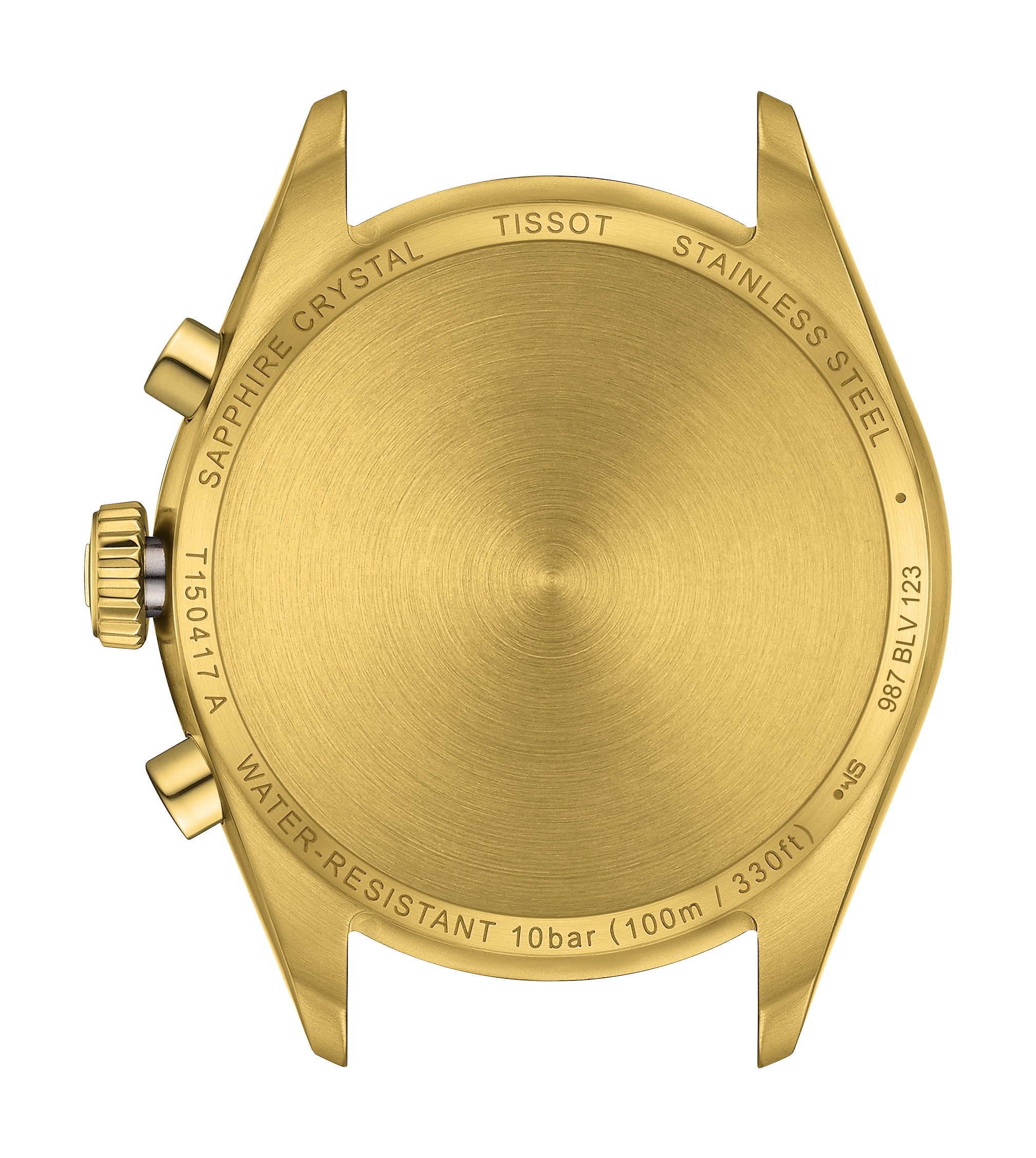 TISSOT PR 100 Chronograph Silver Dial 40mm Gold Stainless Steel Bracelet T150.417.33.031.00 - 3