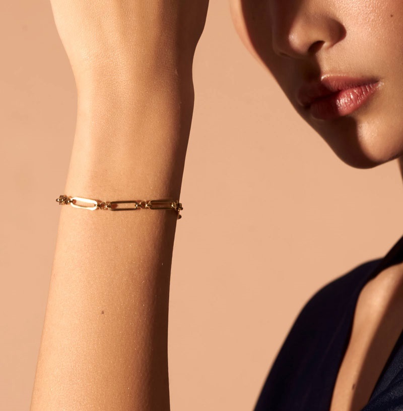 ROSEFIELD Chunky Bracelet Gold Stainless Steel JTBCG-J440 - 