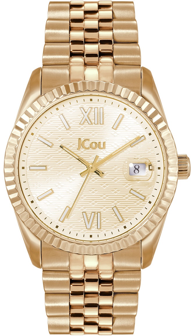JCOU Queen's II 38mm Gold Stainless Steel Bracelet JU19038-7 - 
