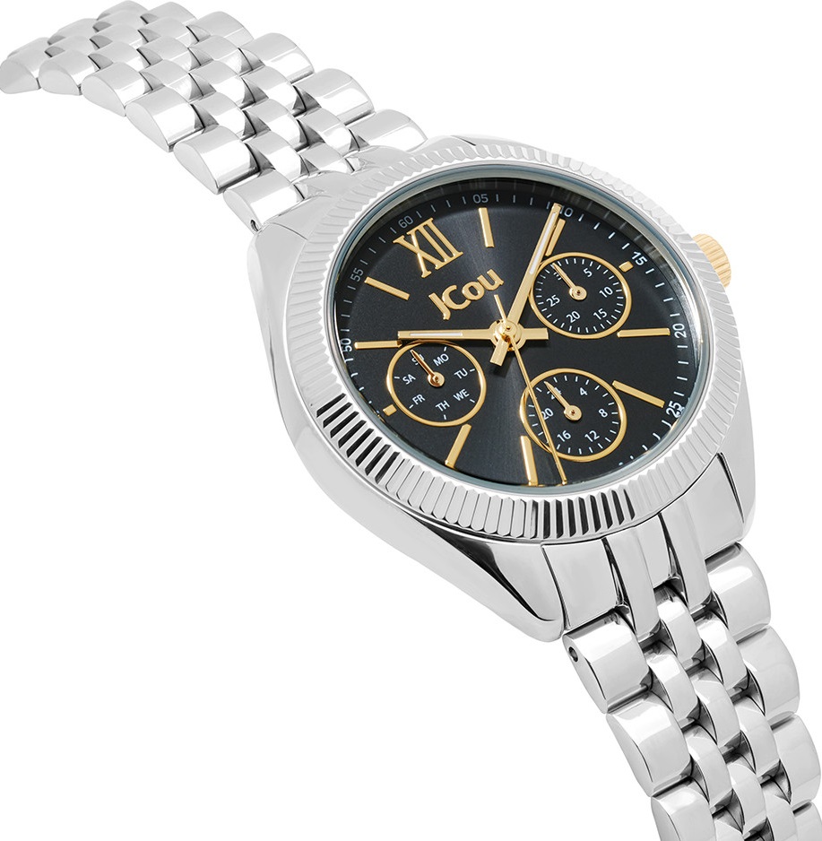 JCOU Queen's Multifunction 34mm Silver Stainless Steel Bracelet JU19058-1 - 