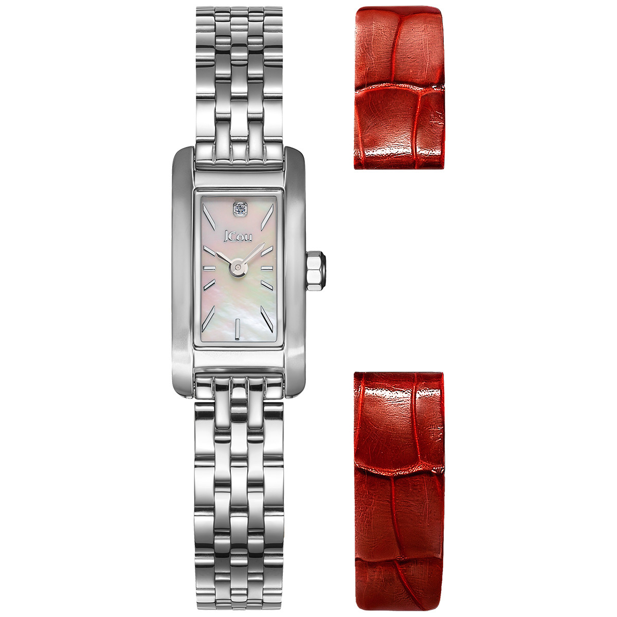 JCOU Ariadne 10th Anniversary Limited Edition White Pearl Dial 15.2mm Silver Stainless Steel Bracelet JU19086-1 - 3