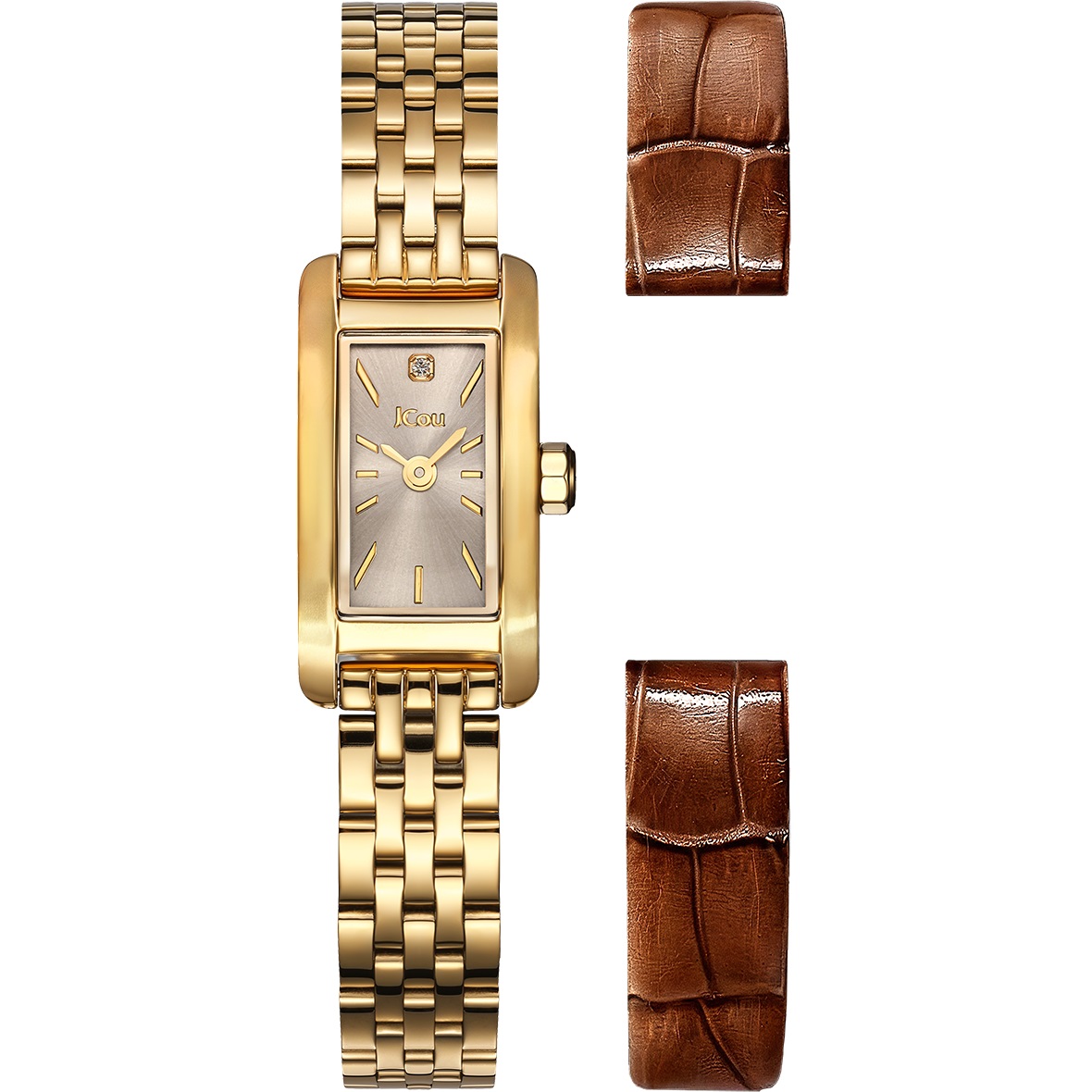 JCOU Ariadne 10th Anniversary Limited Edition Grey Dial 15.2mm Gold Stainless Steel Bracelet JU19086-2 - 