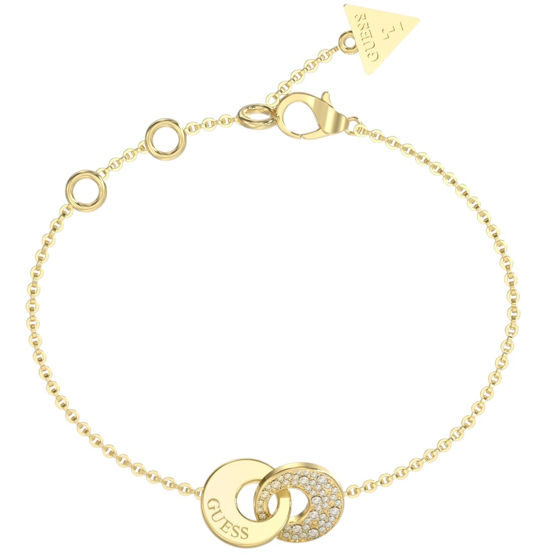 ΒΡΑΧΙΟΛΙ Blooming Summer GUESS Jewellery από Επιχρυσωμένο Ανοξείδωτο Ατσάλι με Πέτρες Ζιργκόν JUBB05220JWYGL - 