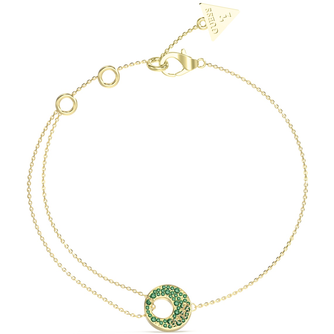 ΒΡΑΧΙΟΛΙ Blooming Summer GUESS Jewellery από Επιχρυσωμένο Ανοξείδωτο Ατσάλι με Πέτρες Ζιργκόν JUBB05227JWYGGNL - 
