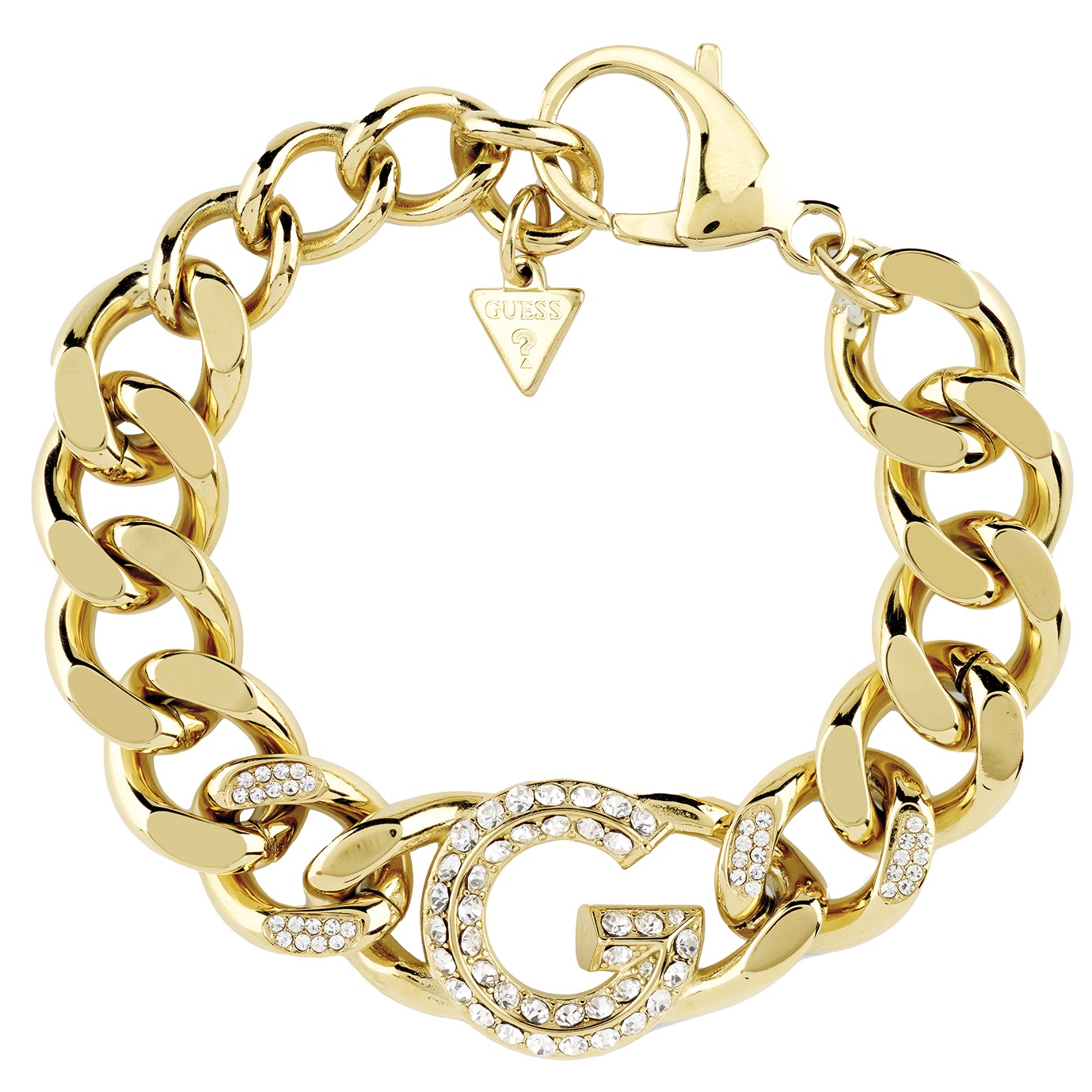 BRACELET G Crystal GUESS Jewellery Gold-Plated Stainless Steel with Zircon Stones JUBB05433JWYGL - 1