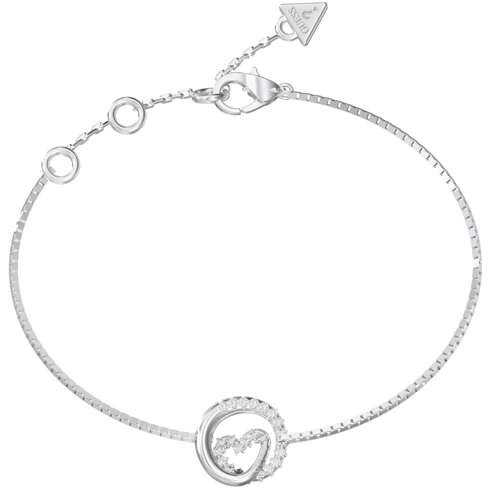 BRACELET Iconique GUESS Jewellery from Stainless Steel with Zircon Stones JUBB05527JWRHL - 