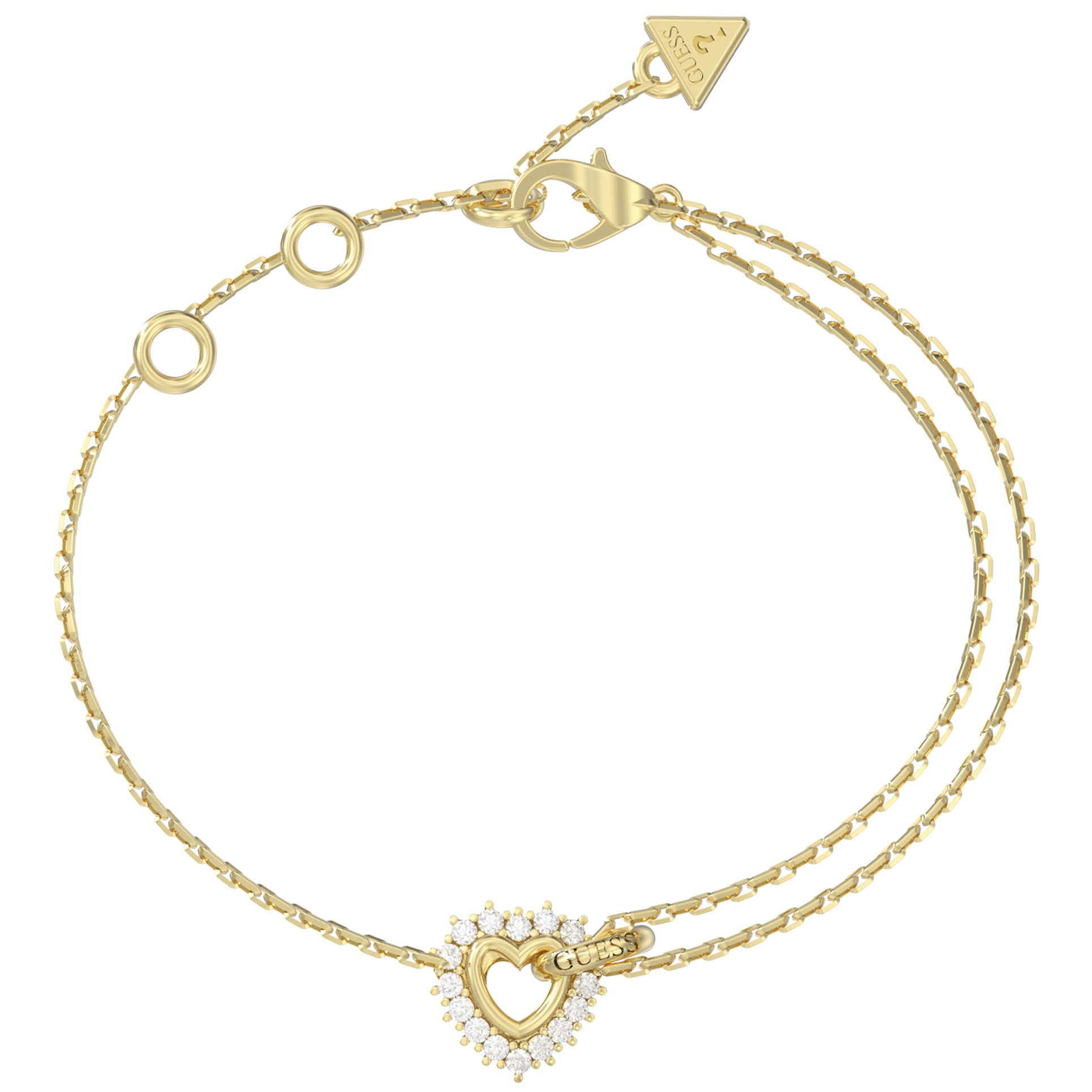 BRACELET Iconique GUESS Jewellery Gold-Plated Stainless Steel with Zircon Stones JUBB05534JWYGL - 