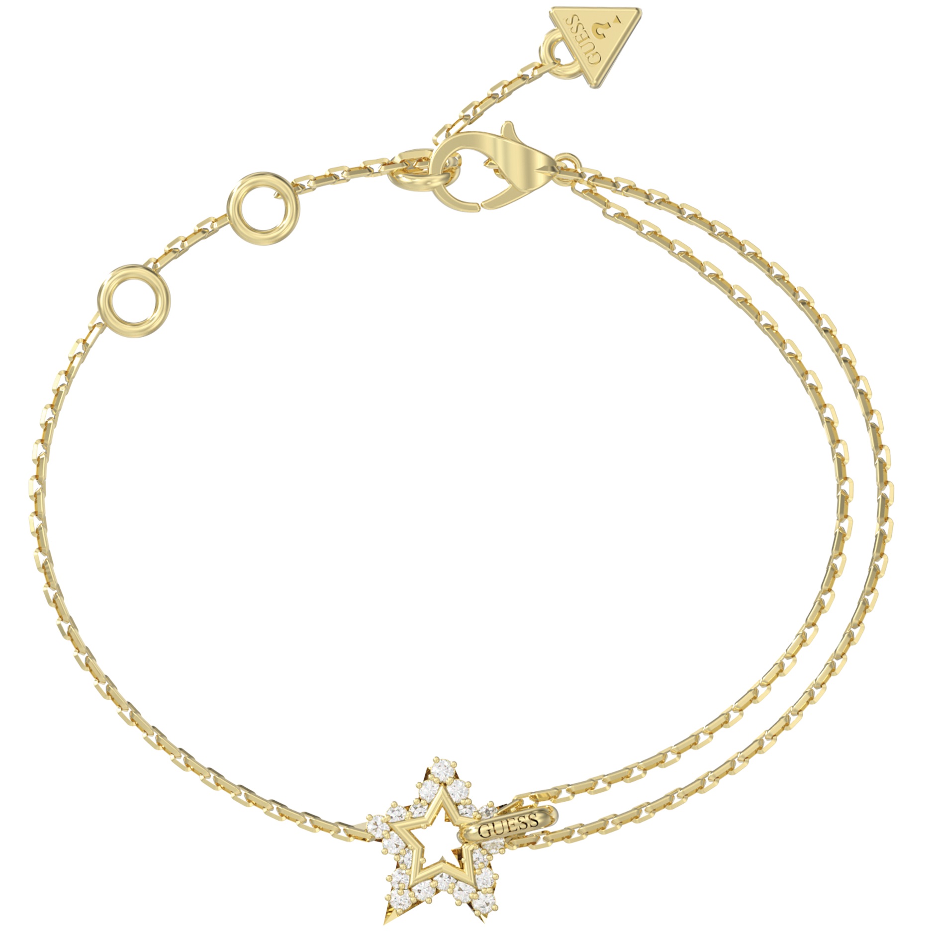 BRACELET Iconique GUESS Jewellery Gold-Plated Stainless Steel with Zircon Stones JUBB05538JWYGL - 
