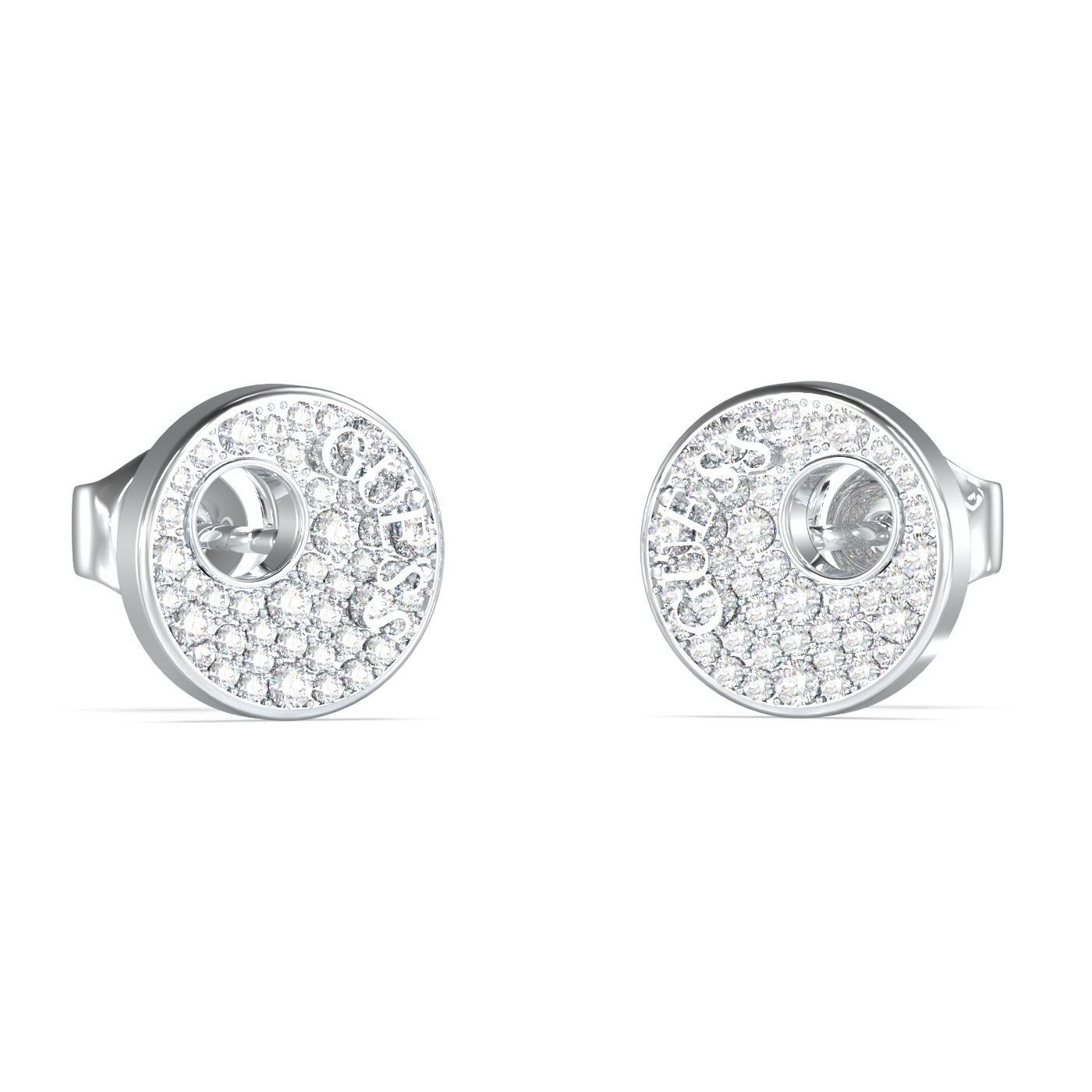 ΣΚΟΥΛΑΡΙΚΙΑ Blooming Summer GUESS Jewellery Ασημί Ανοξείδωτο Ατσάλι με Πέτρες Ζιργκόν JUBE05225JWRHT/U - 