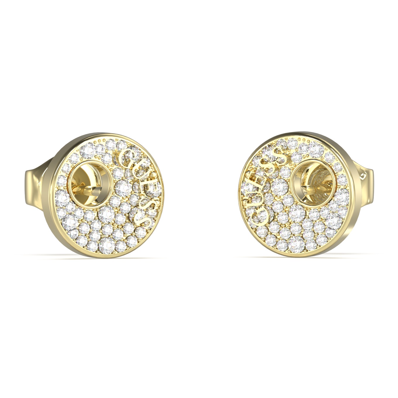 ΣΚΟΥΛΑΡΙΚΙΑ Blooming Summer GUESS Jewellery Επιχρυσωμένο Ανοξείδωτο Ατσάλι και Πέτρες Ζιργκόν JUBE05225JWYGT/U - 