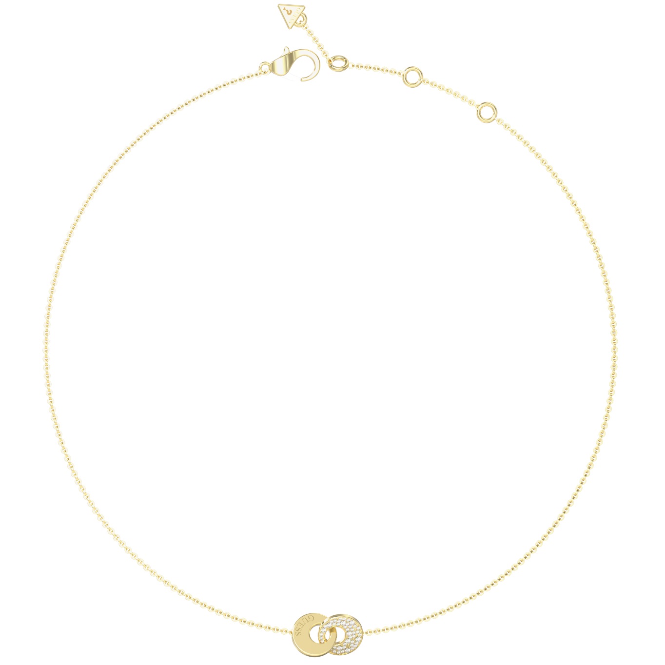 ΚΟΛΙΕ Blooming Summer GUESS Jewellery από Επιχρυσωμένο Ανοξείδωτο Ατσάλι με Πέτρες Ζιργκόν JUBN05219JWYGT/U - 