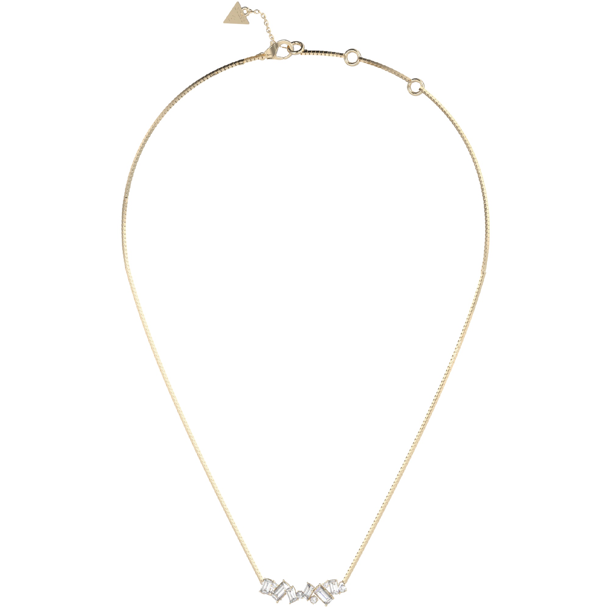 ΚΟΛΙΕ Chandelier GUESS Jewellery από Επιχρυσωμένο Ανοξείδωτο Ατσάλι με Πέτρες Ζιργκόν JUBN05358JWYGT/U - 
