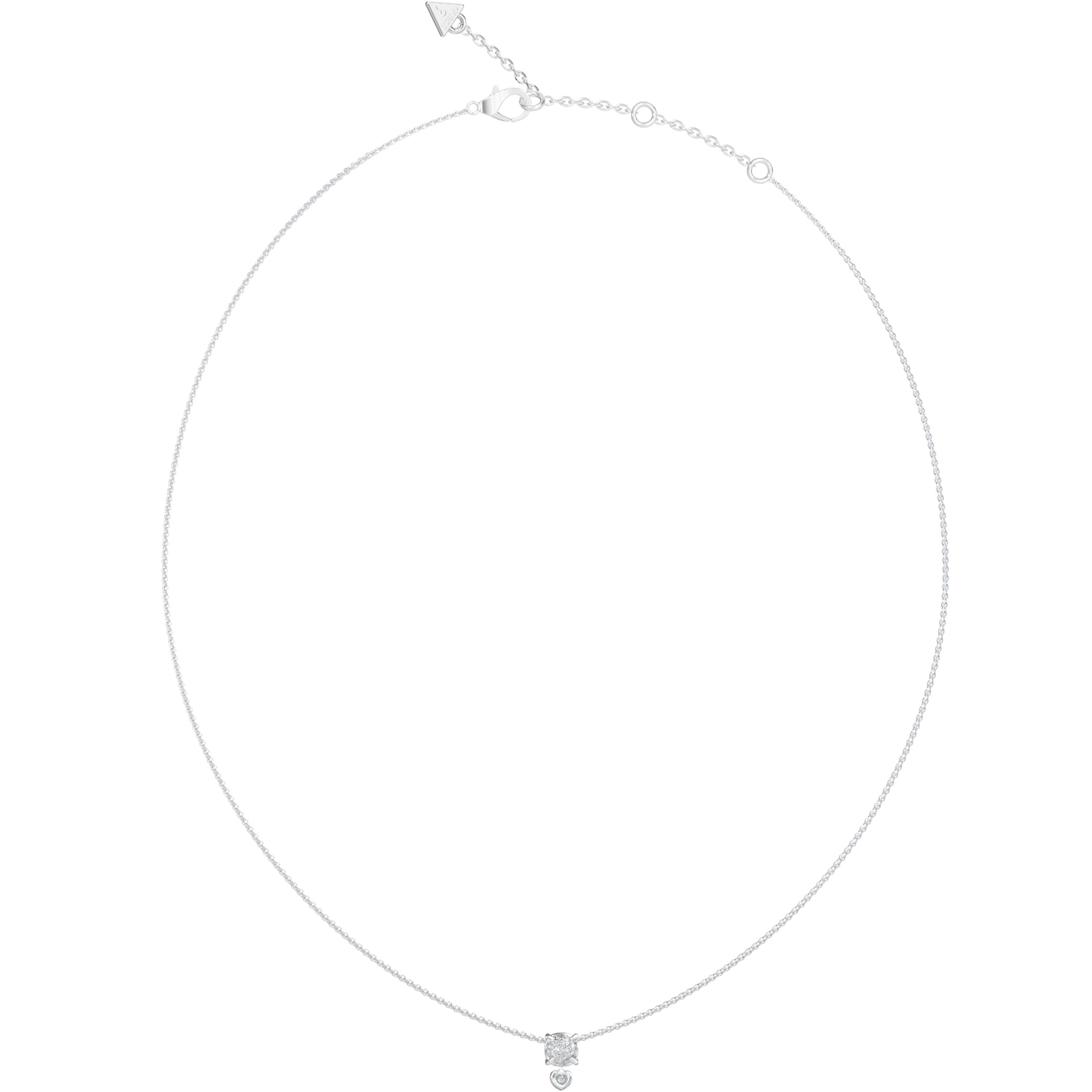 ΚΟΛΙΕ L.O.V.E. GUESS Jewellery από Ανοξείδωτο Ατσάλι με Πέτρες Ζιργκόν JUBN05467JWRHT/U - 