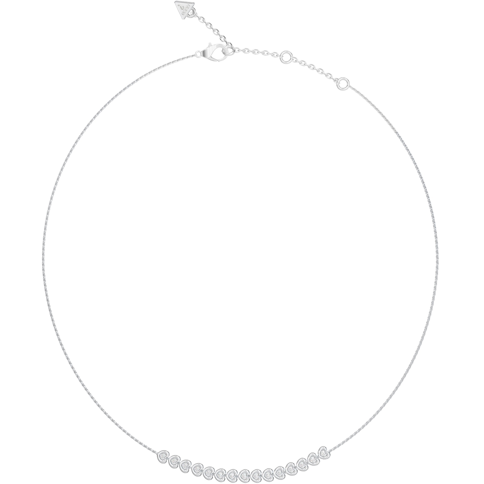 ΚΟΛΙΕ L.O.V.E. GUESS Jewellery από Ανοξείδωτο Ατσάλι με Πέτρες Ζιργκόν JUBN05471JWRHT/U - 