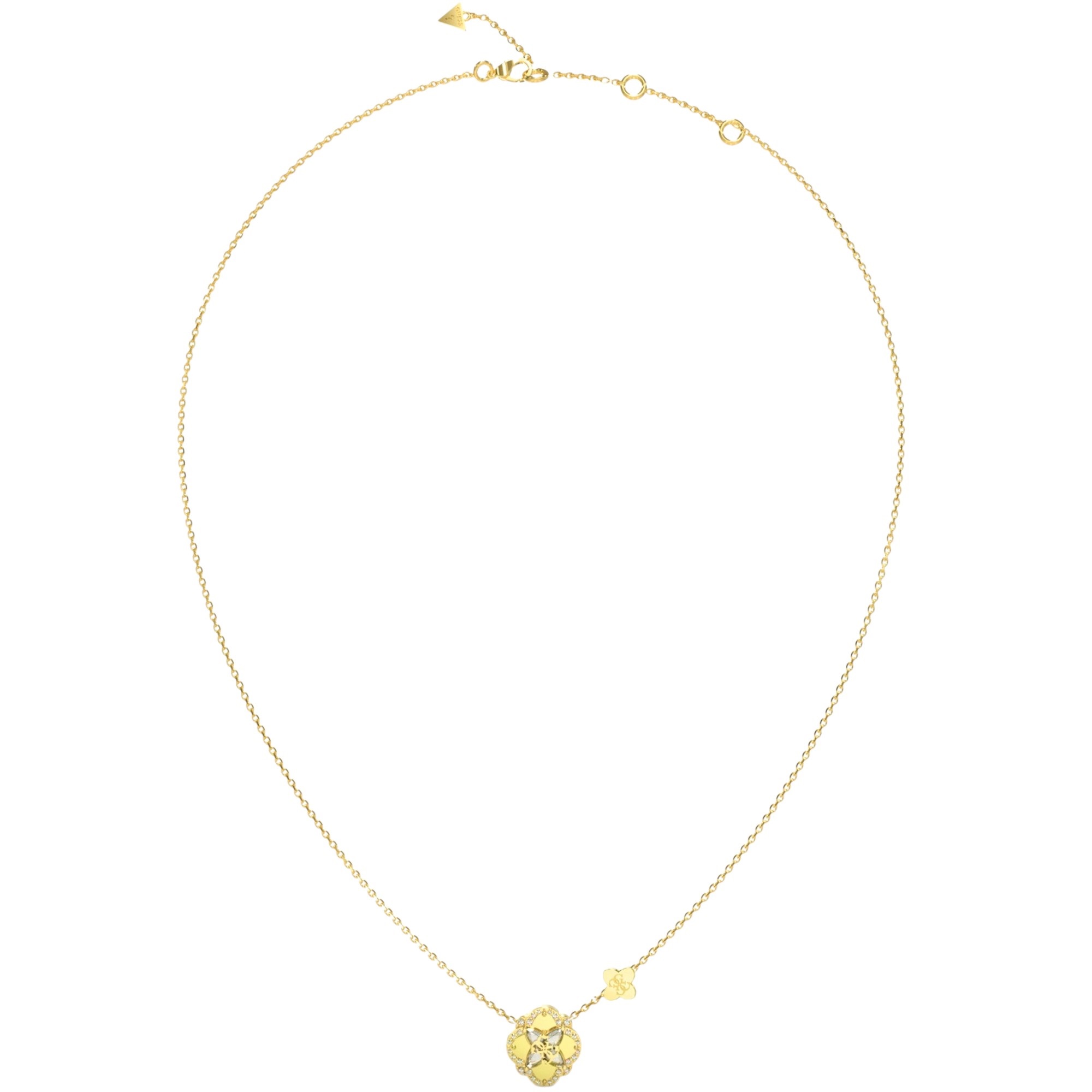 ΚΟΛΙΕ Wildflower GUESS Jewellery από Επιχρυσωμένο Ανοξείδωτο Ατσάλι με Πέτρες Ζιργκόν JUBN05502JWYGT/U - 