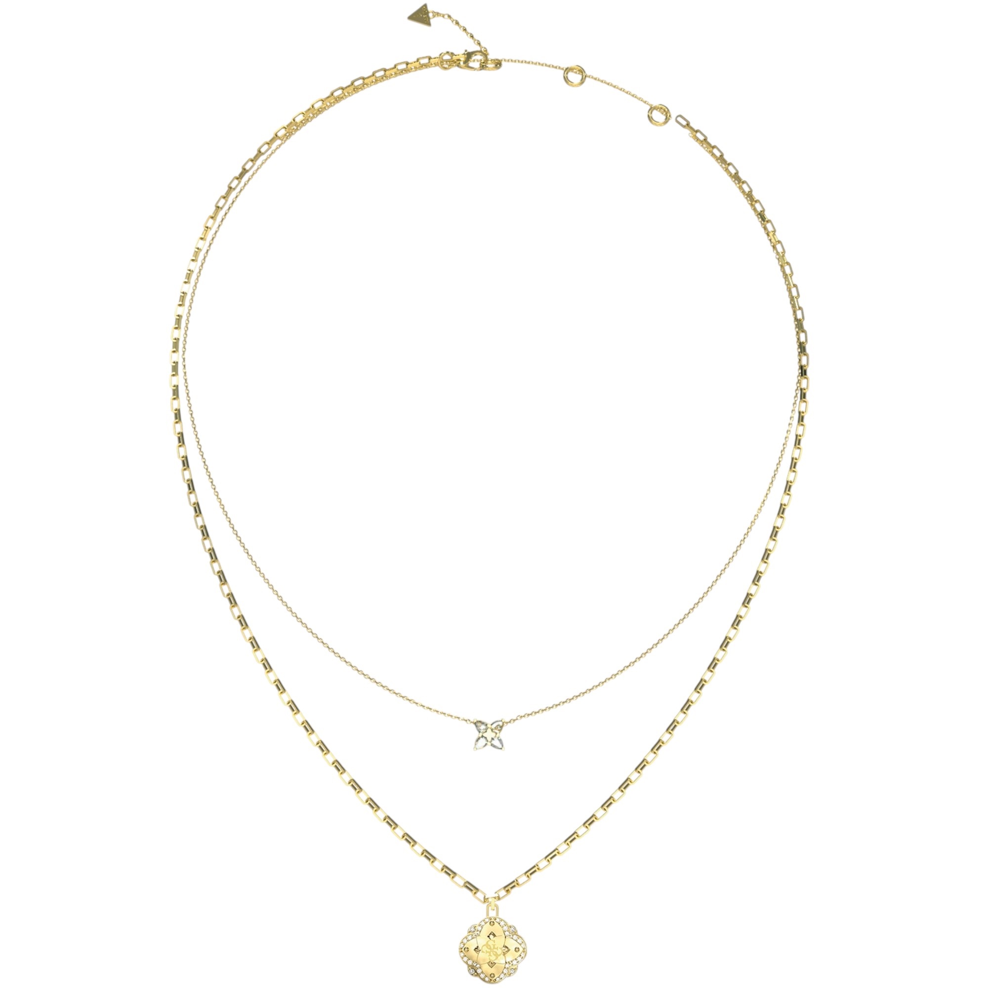 ΚΟΛΙΕ Wildflower GUESS Jewellery από Επιχρυσωμένο Ανοξείδωτο Ατσάλι με Πέτρες Ζιργκόν JUBN05507JWYGT/U - 