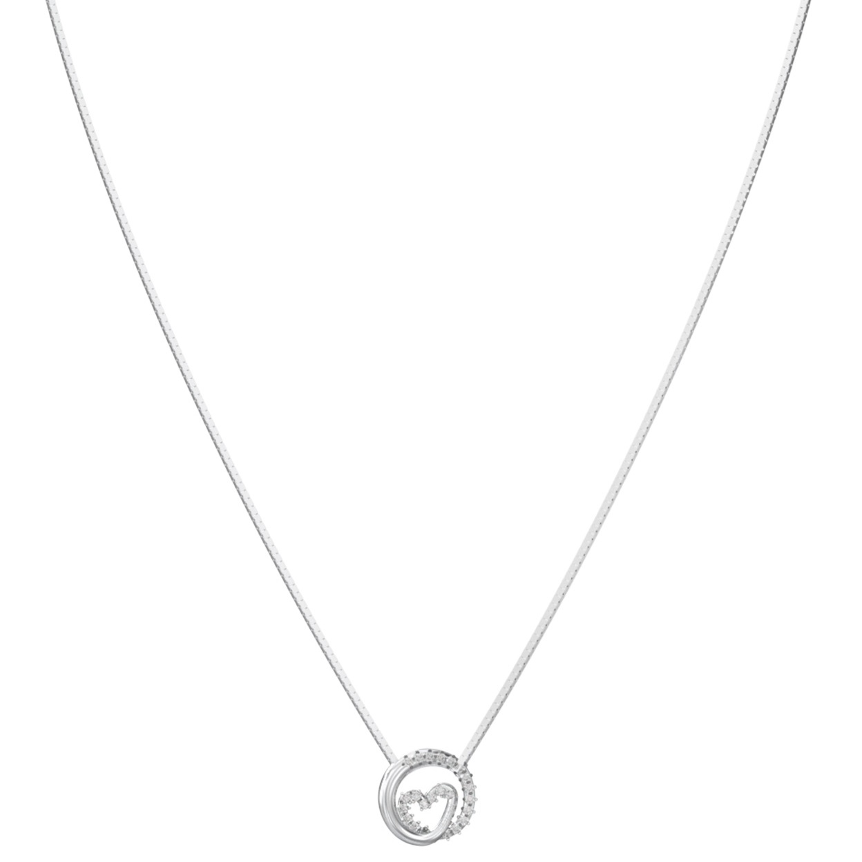 ΚΟΛΙΕ Iconique GUESS Jewellery από Ανοξείδωτο Ατσάλι με Πέτρες Ζιργκόν JUBN05526JWRHT/U - 