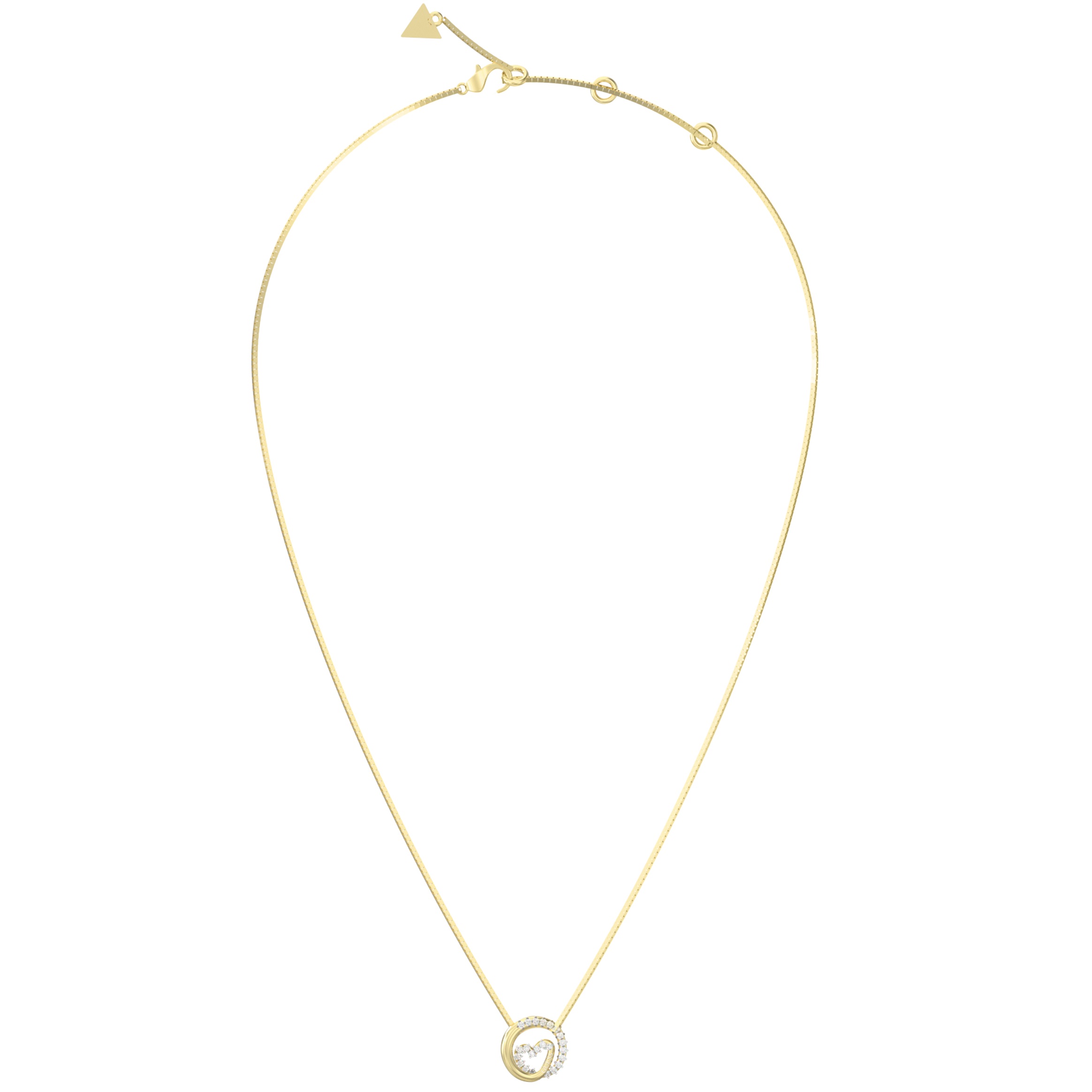 ΚΟΛΙΕ Iconique GUESS Jewellery από Επιχρυσωμένο Ανοξείδωτο Ατσάλι με Πέτρες Ζιργκόν JUBN05526JWYGT/U - 