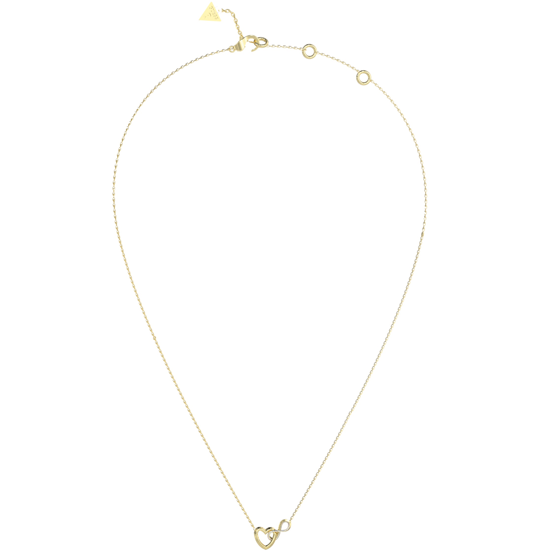ΚΟΛΙΕ Iconique GUESS Jewellery από Επιχρυσωμένο Ανοξείδωτο Ατσάλι με Πέτρες Ζιργκόν JUBN05530JWYGT/U - 