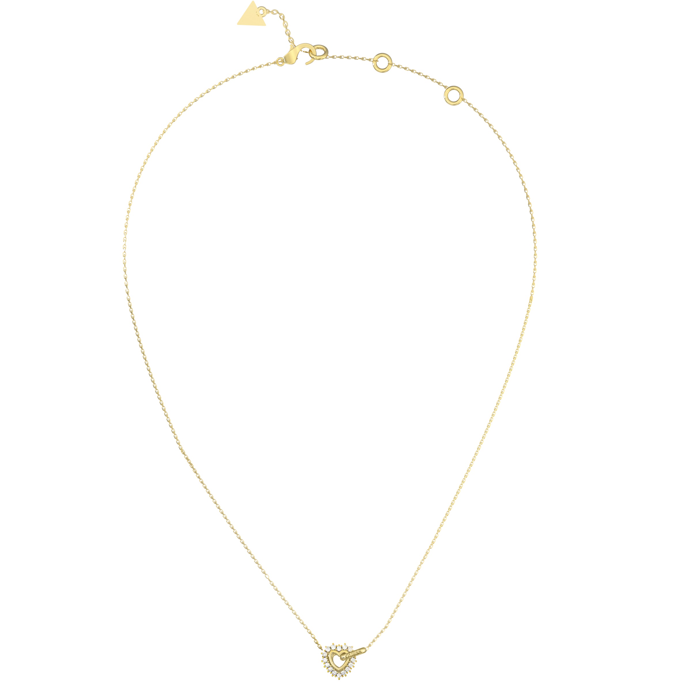 ΚΟΛΙΕ Iconique GUESS Jewellery από Επιχρυσωμένο Ανοξείδωτο Ατσάλι με Πέτρες Ζιργκόν JUBN05533JWYGT/U - 