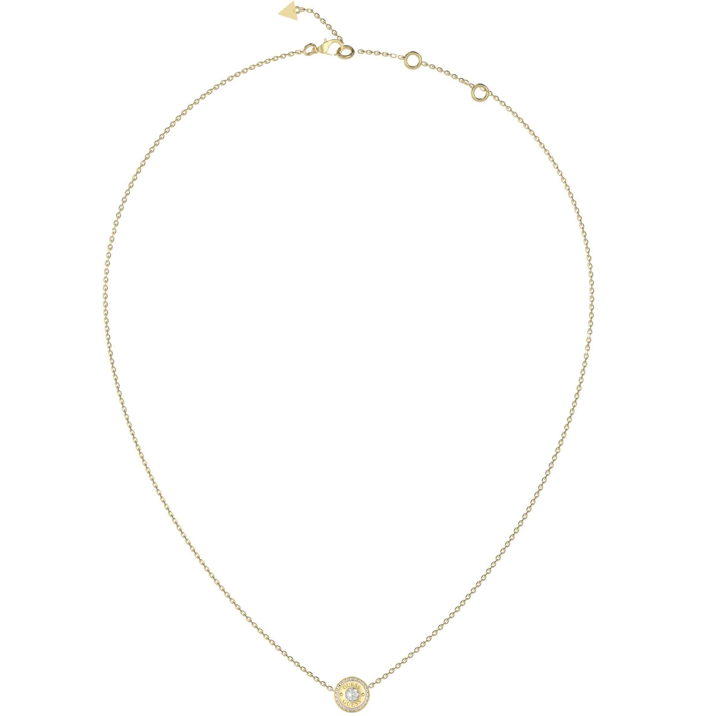 GUESS Jewellery Till Morning Necklace from Gold Plated Stainless Steel with Zircon Stones JUBN05554JWYGT/U - 2