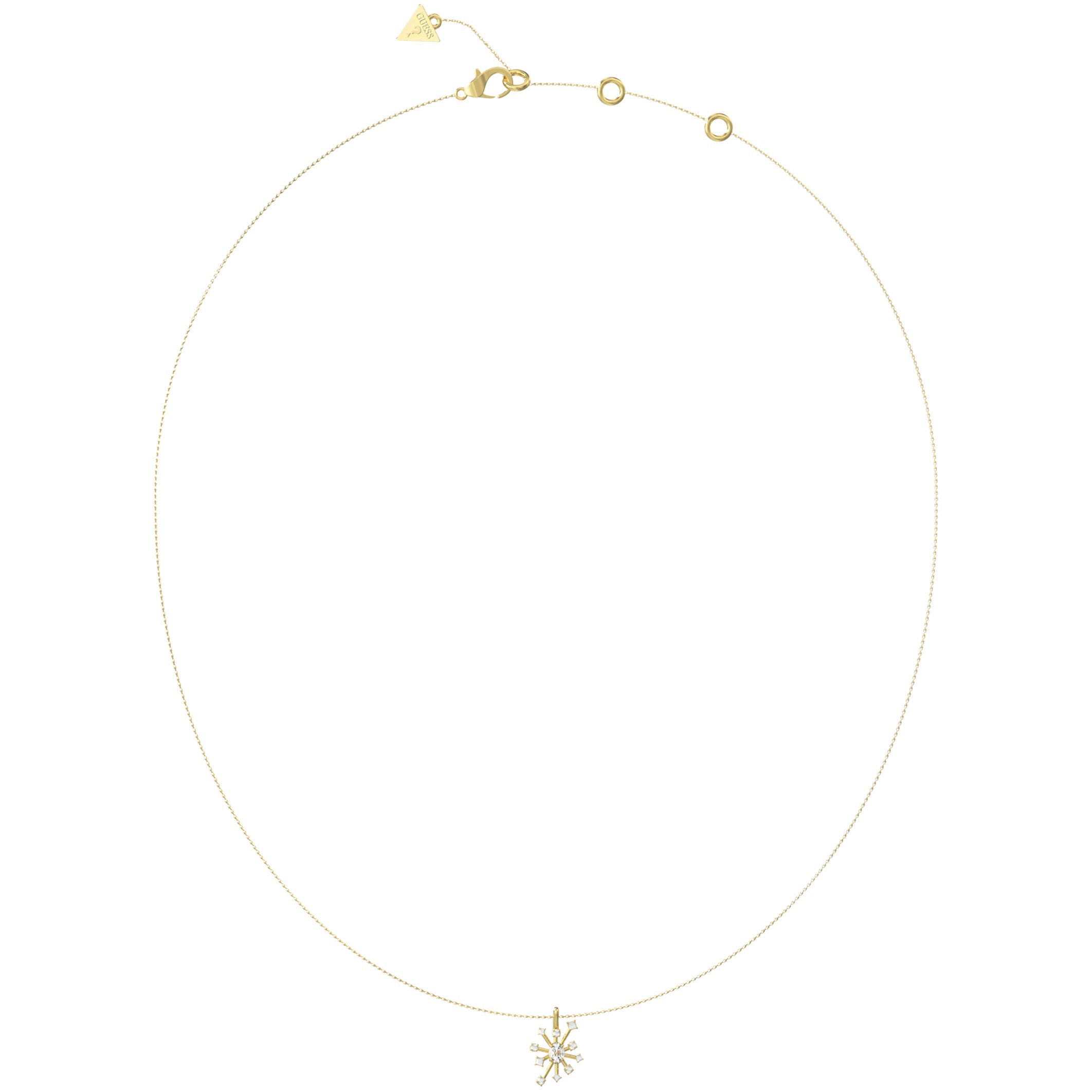 GUESS Jewellery Galaxy Necklace from Gold Plated Stainless Steel with Zircon Stones JUBN05563JWYGT/U - 2