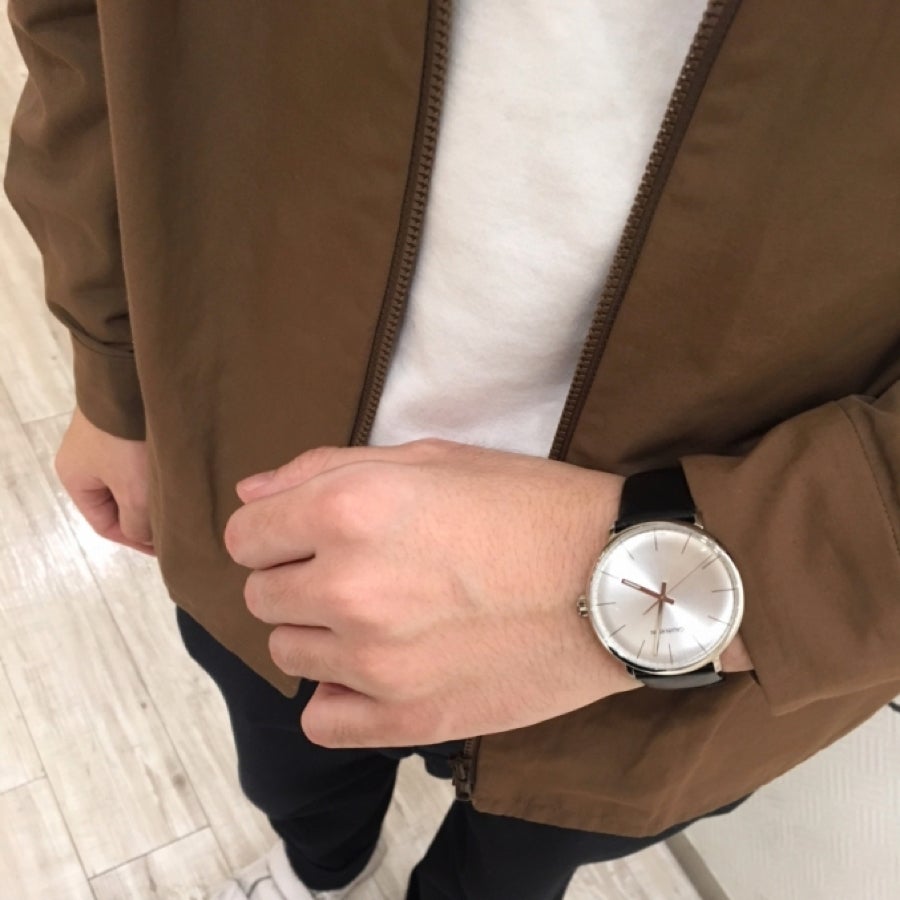 CALVIN KLEIN High Noon Three Hands 40mm Silver Stainless Steel Brown Leather Strap K8M216G6 - 2