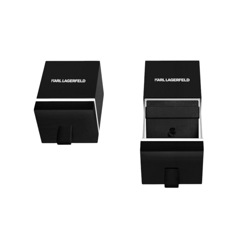 ΣΚΟΥΛΑΡΙΚΙΑ Κρίκοι Crystals KARL LAGERFELD από Ανοξείδωτο Ατσάλι με Πέτρες Ζιργκόν KLAYC39 - 5