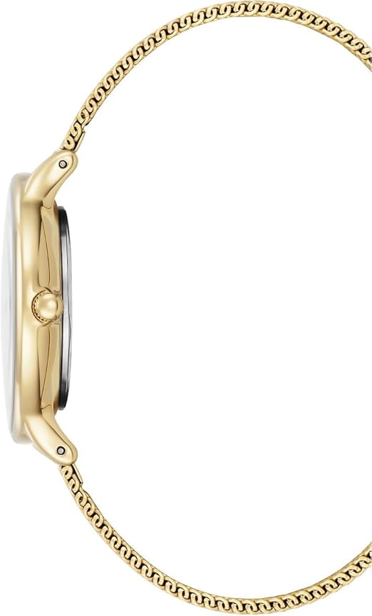 KENNETH COLE Oxford Mini Three Hands 33mm Gold Stainless Steel Mesh Bracelet KC15057006 - 