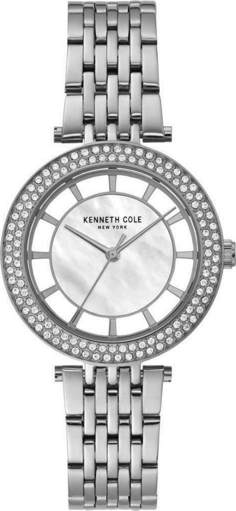 KENNETH COLE New York Three Hands 34mm Silver Stainless Steel Bracelet KC51130001 - 