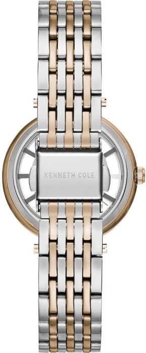 KENNETH COLE New York Three Hands 34mm Two Tone Rose Gold & Silver Stainless Steel Bracelet KC51130003 - 