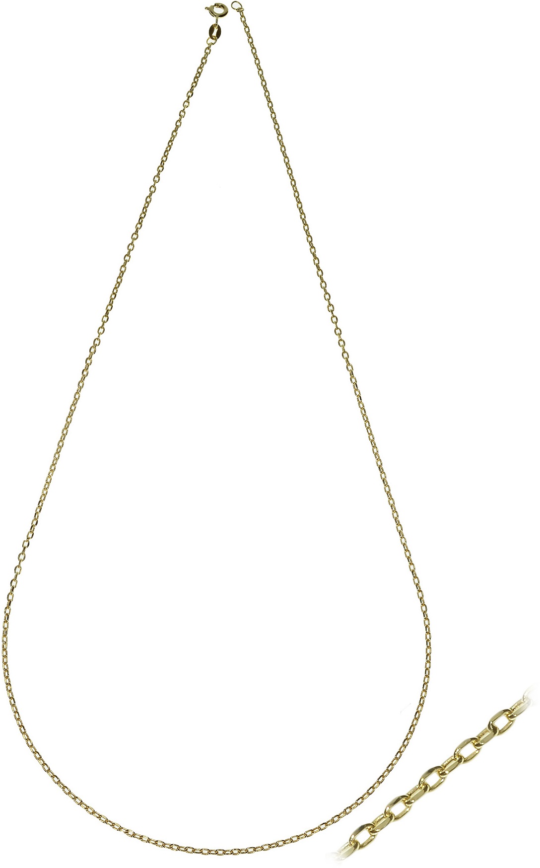 ΑΛΥΣΙΔΑ Greca Hollow #1 Κ14 50cm Κίτρινο Χρυσό KGR50-50 - 3