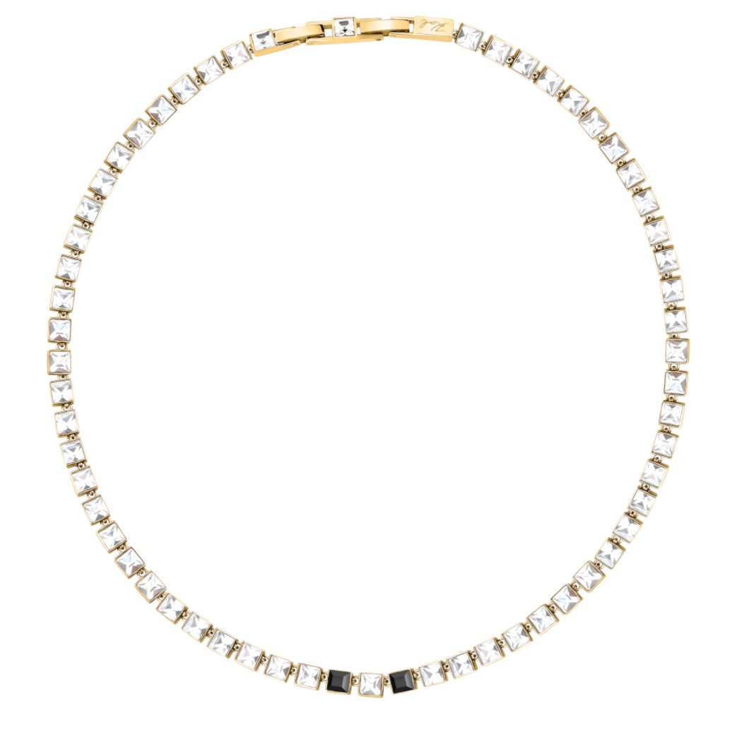 ΚΟΛΙΕ Ριβιέρα Crystals KARL LAGERFELD από Επιχρυσωμένο Ανοξείδωτο Ατσάλι με Πέτρες Ζιργκόν KLAYC04 - 