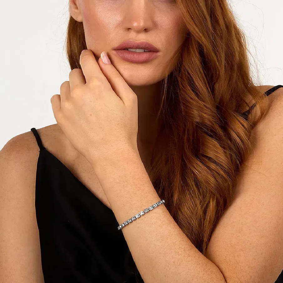 ΒΡΑΧΙΟΛΙ Crystals KARL LAGERFELD από Ανοξείδωτο Ατσάλι με Πέτρες Ζιργκόν KLAYC28 - 4