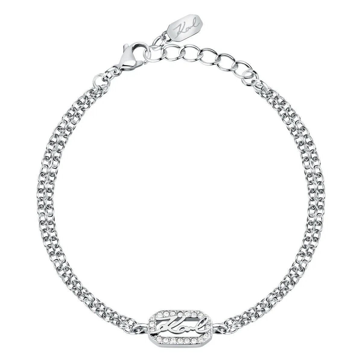 KARL LAGERFELD Crystals Bracelet from Stainless Steel with Zircon Stones KLAYC33 - 