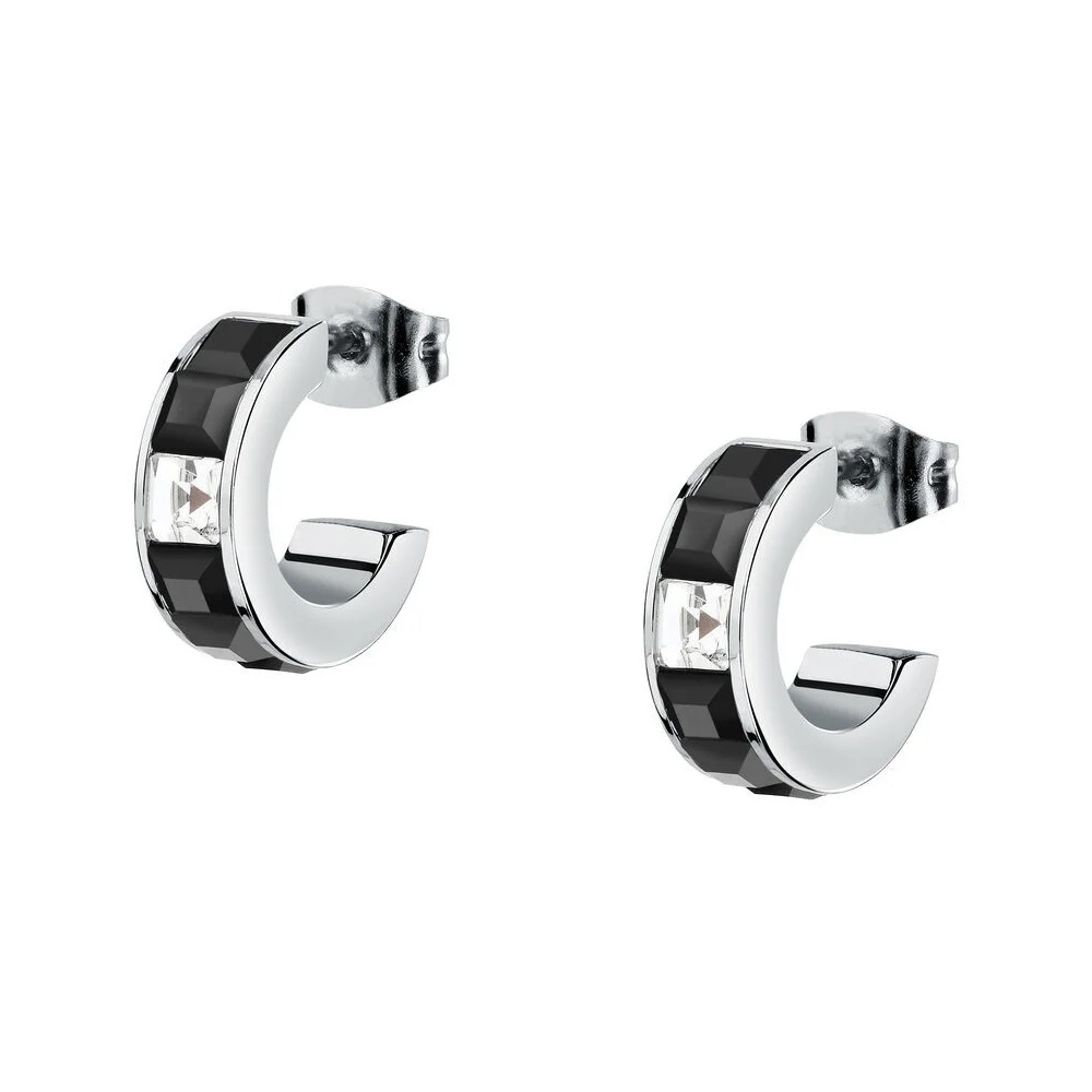 ΣΚΟΥΛΑΡΙΚΙΑ Κρίκοι Crystals KARL LAGERFELD από Ανοξείδωτο Ατσάλι με Πέτρες Ζιργκόν KLAYC39 - 