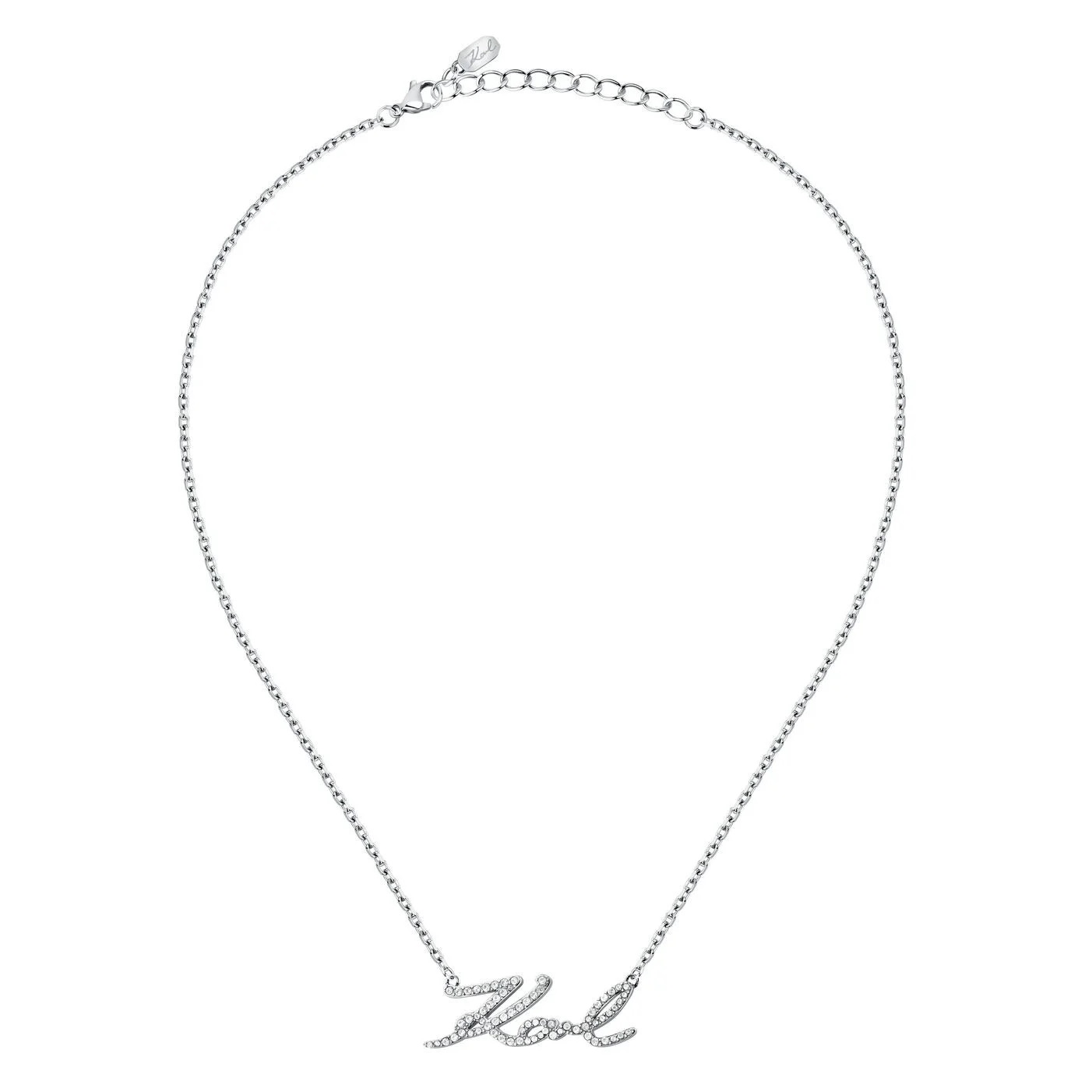 KARL LAGERFELD Charms Necklace from Stainless Steel with Zircon Stones KLAYD04 - 
