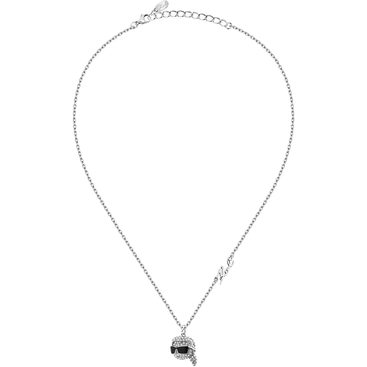 KARL LAGERFELD Charms Necklace from Stainless Steel with Zircon Stones KLAYD06 - 